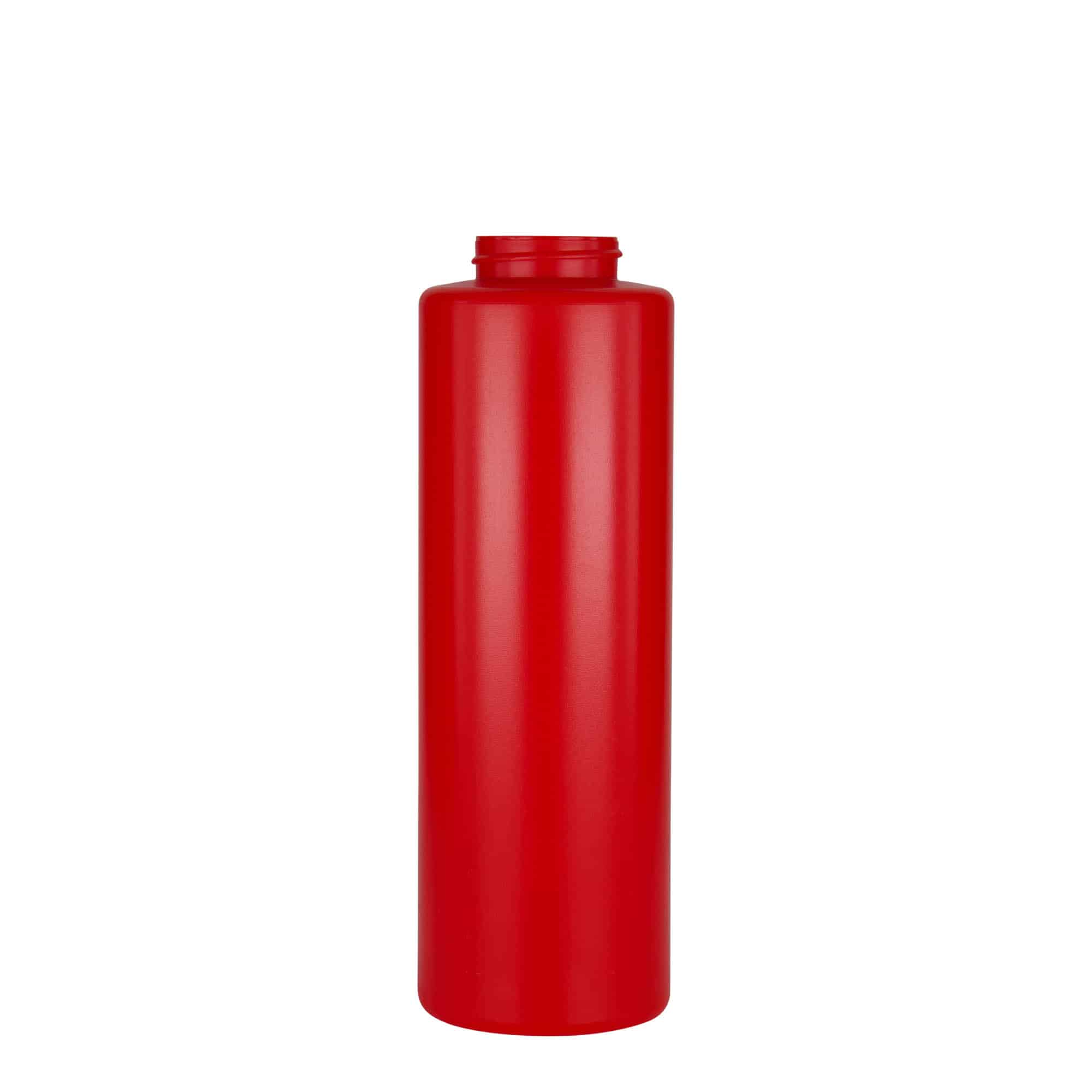 Μπουκάλι για σως 500 ml, πλαστικό LDPE, κόκκινο, στόμιο: GPI 38/400