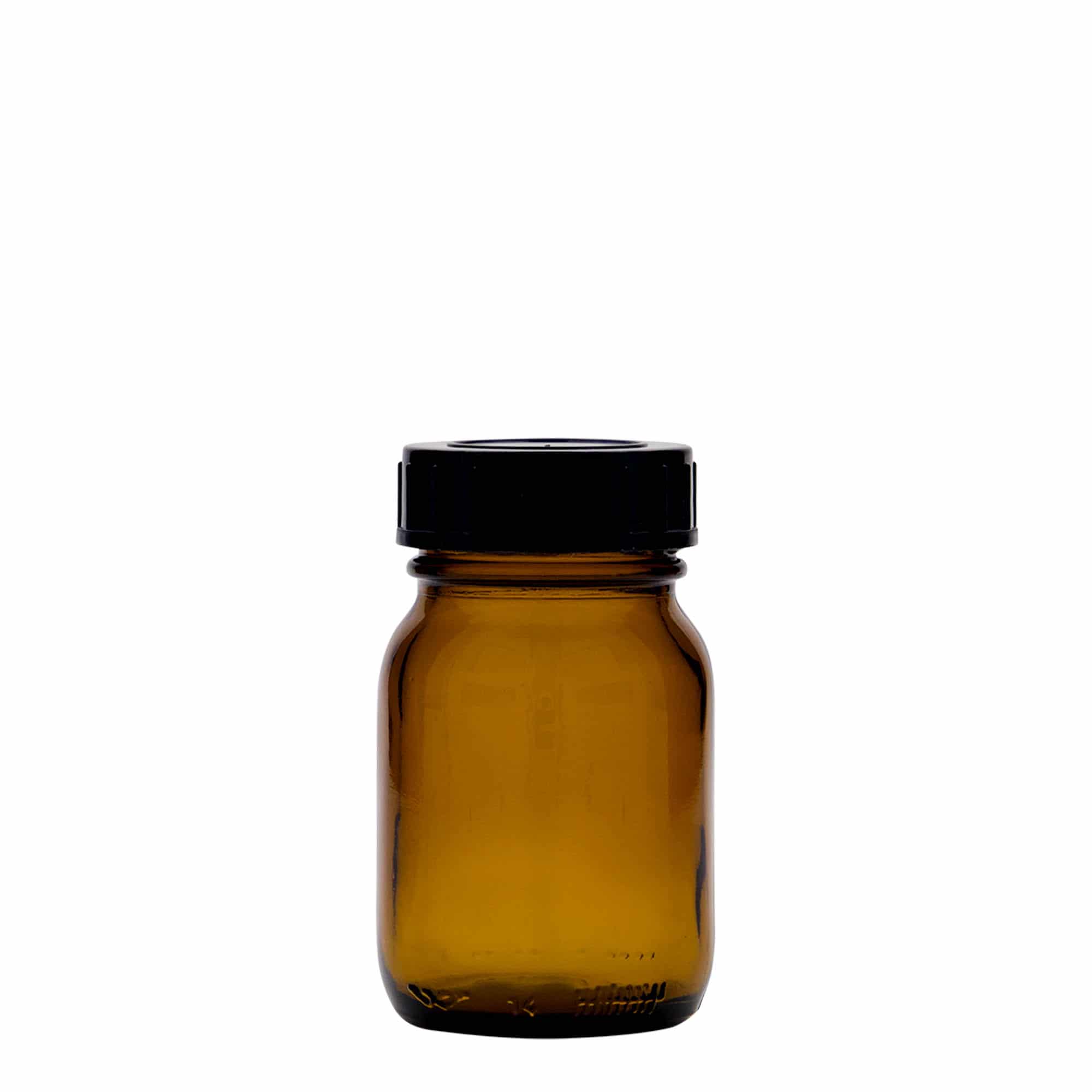 Βάζο με φαρδύ λαιμό 75 ml, καφέ, στόμιο: DIN 40