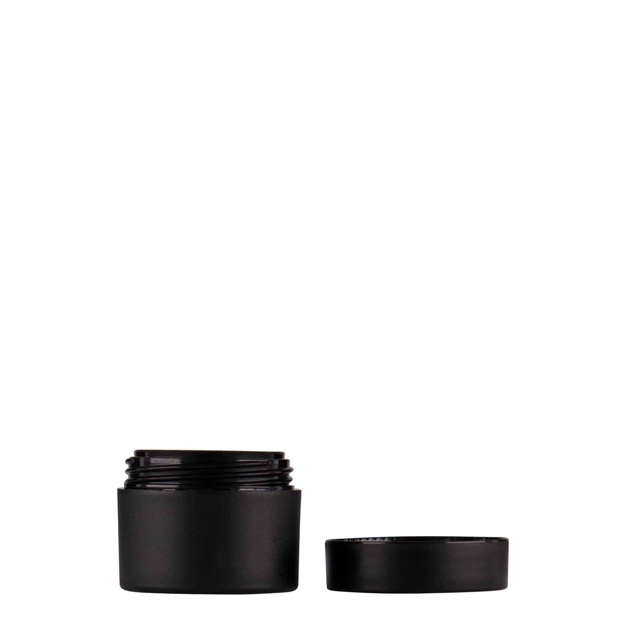 Πλαστικό βάζο 'Antonella' 5 ml, PP, μαύρο, στόμιο: βιδωτό πώμα