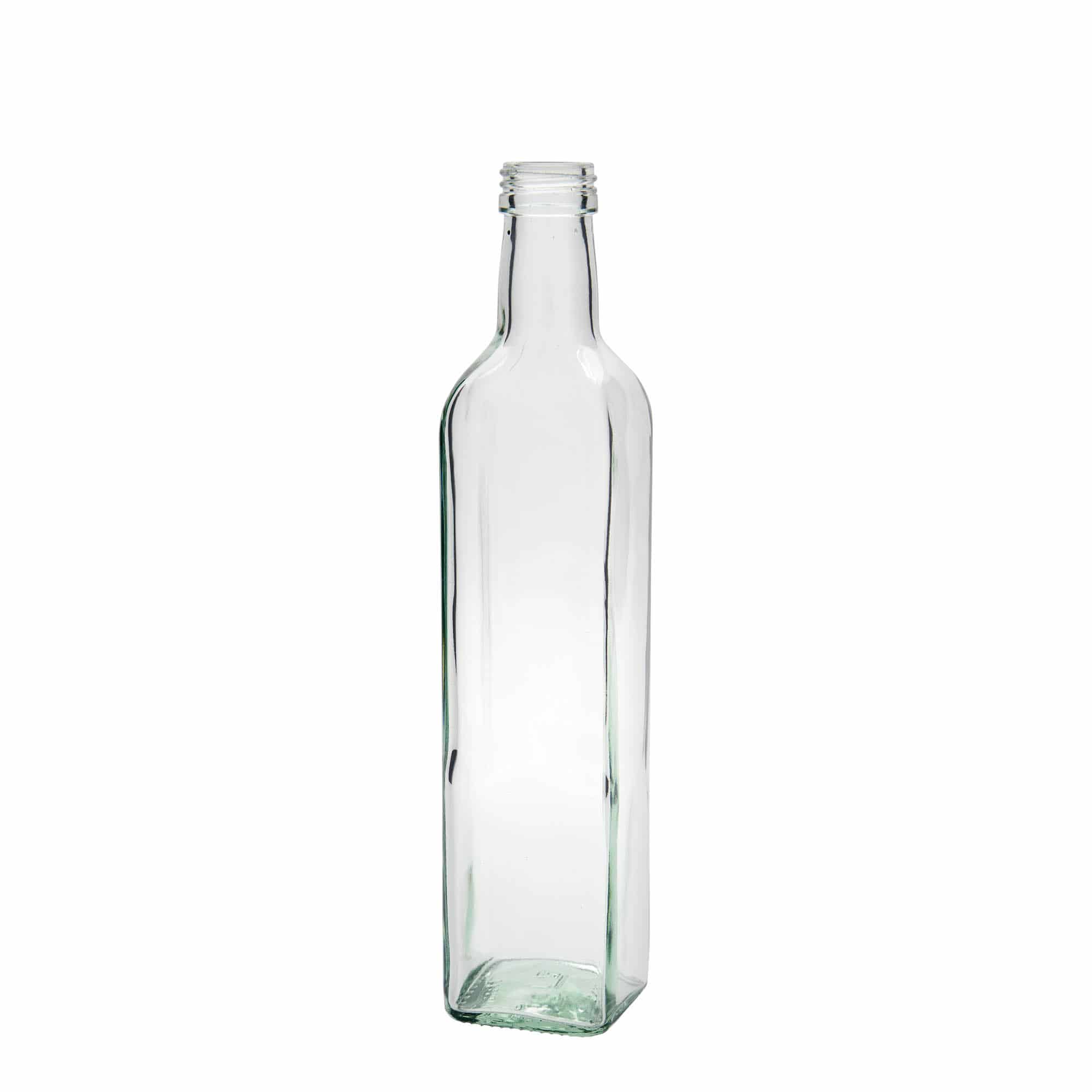 Γυάλινο μπουκάλι 'Marasca' 500 ml, τετράγωνο, στόμιο: PP 31,5