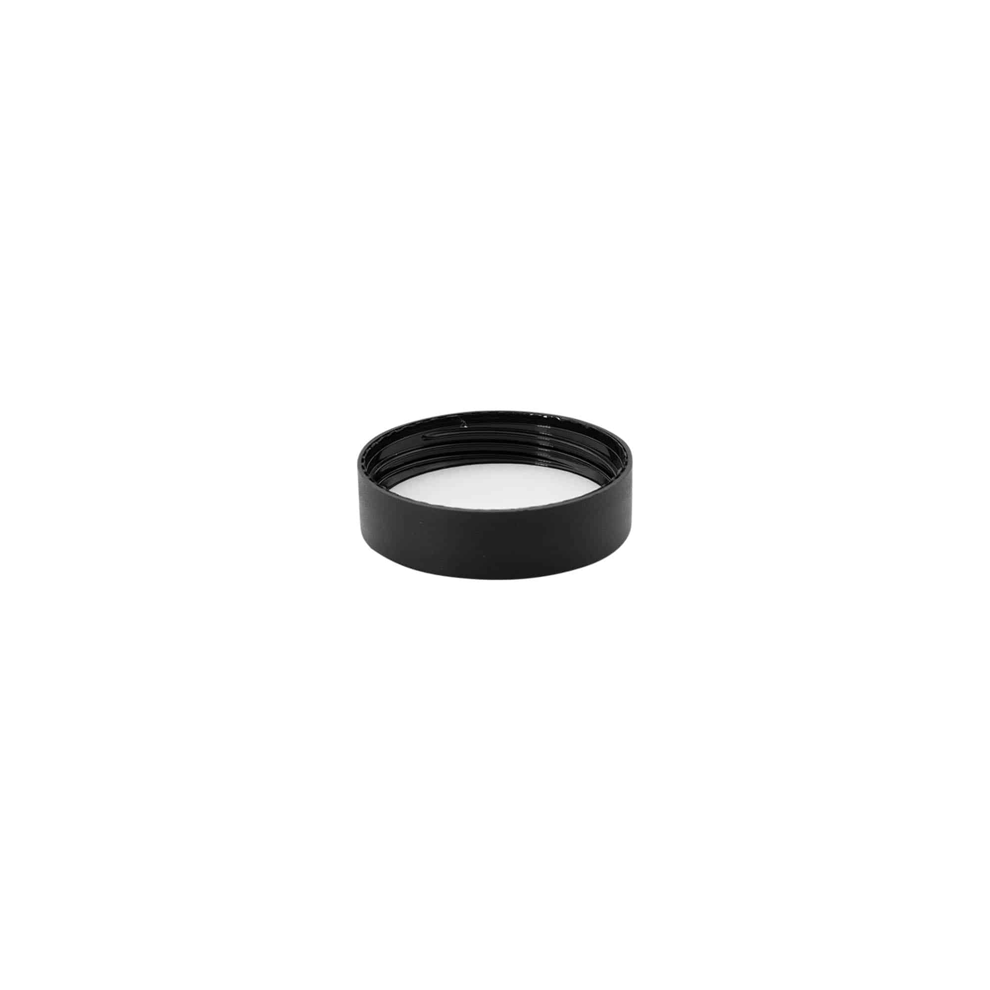 Βιδωτό πώμα για το μπουκάλι 'Antonella' 15 ml, πλαστικό PP, μαύρο