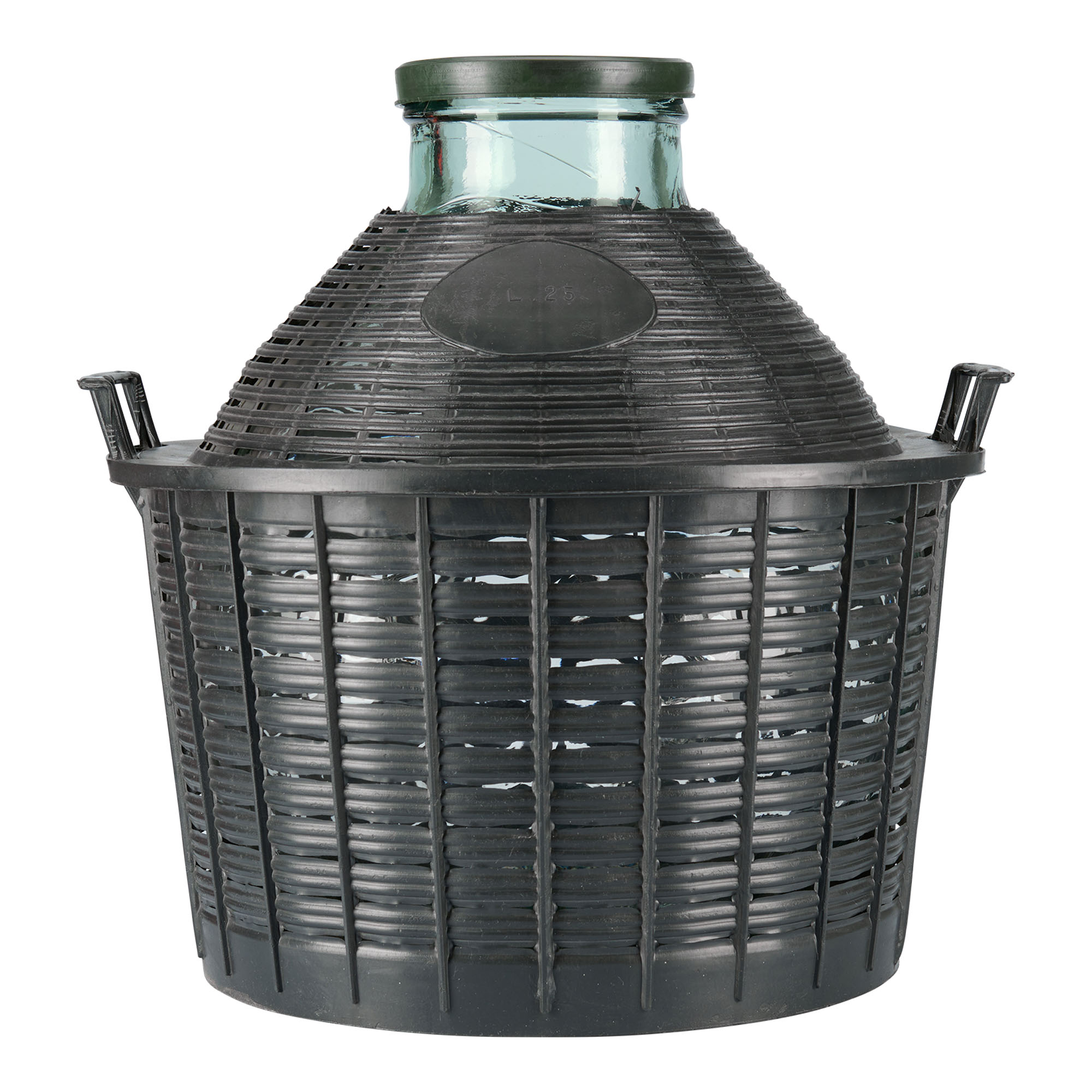 Νταμιτζάνα 25 l με φαρδύ λαιμό, γυάλινη, στόμιο: χωνευτό πώμα Νταμιτζάνα 25 l με φαρδύ λαιμό, γυάλινη, στόμιο: χωνευτό πώμα