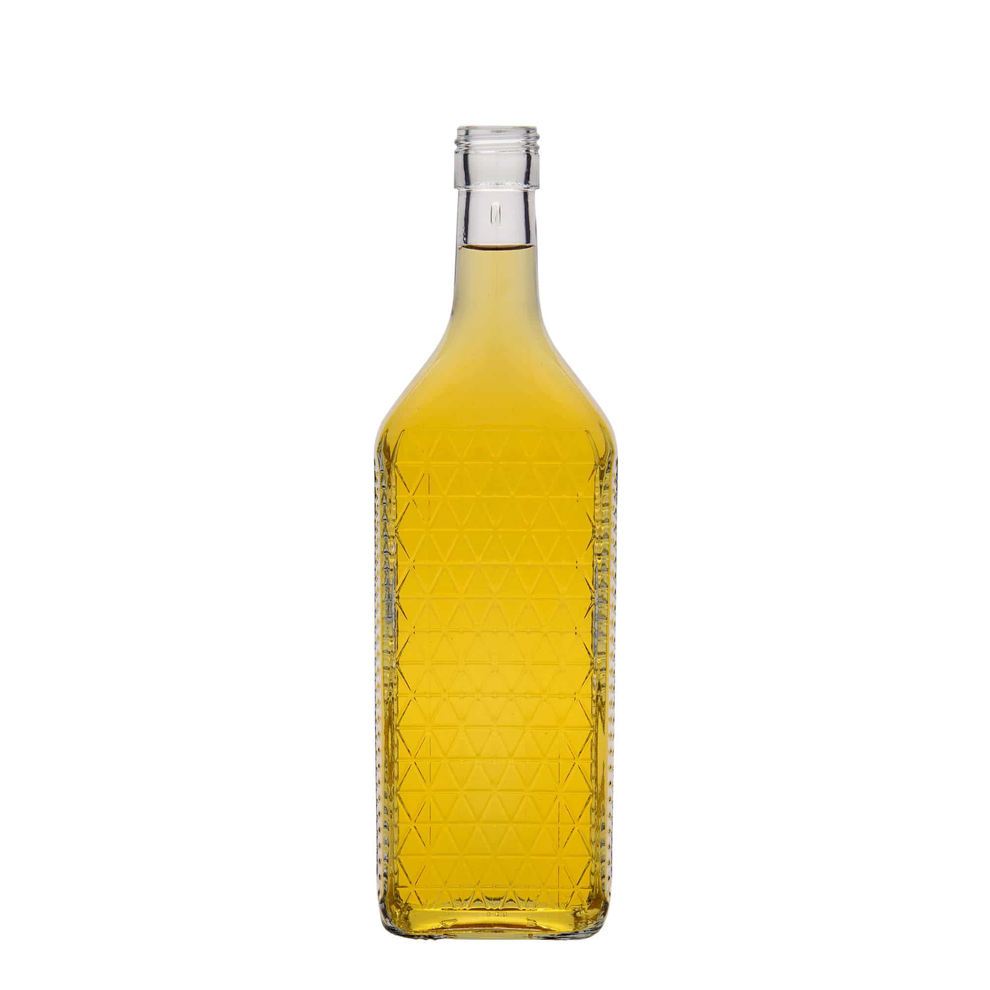 Γυάλινο μπουκάλι 'Caruso' 700 ml, ορθογώνιο, στόμιο: PP 31,5