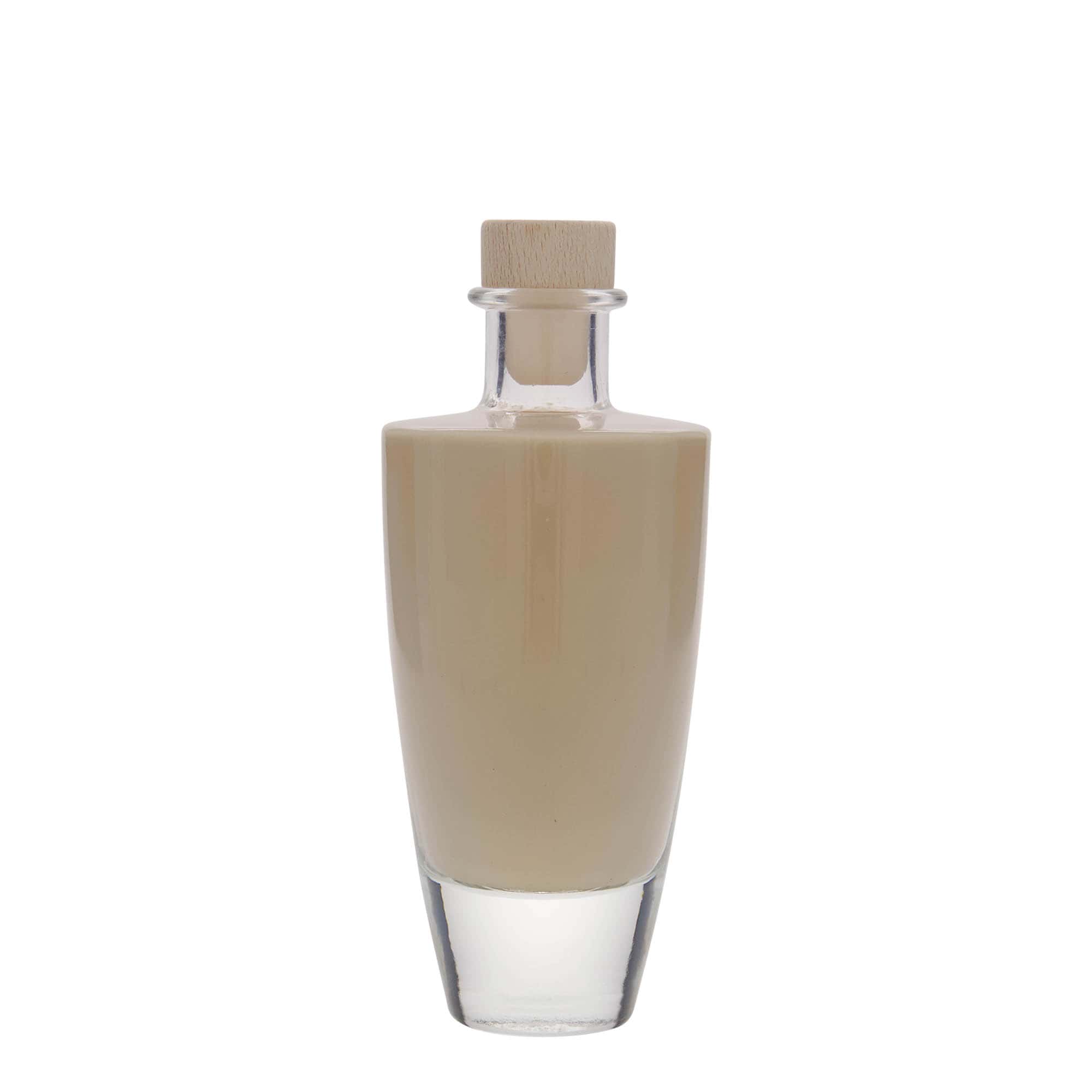 200 ml γυάλινο μπουκάλι 'Vanessa', οβάλ, στόμιο: φελλός