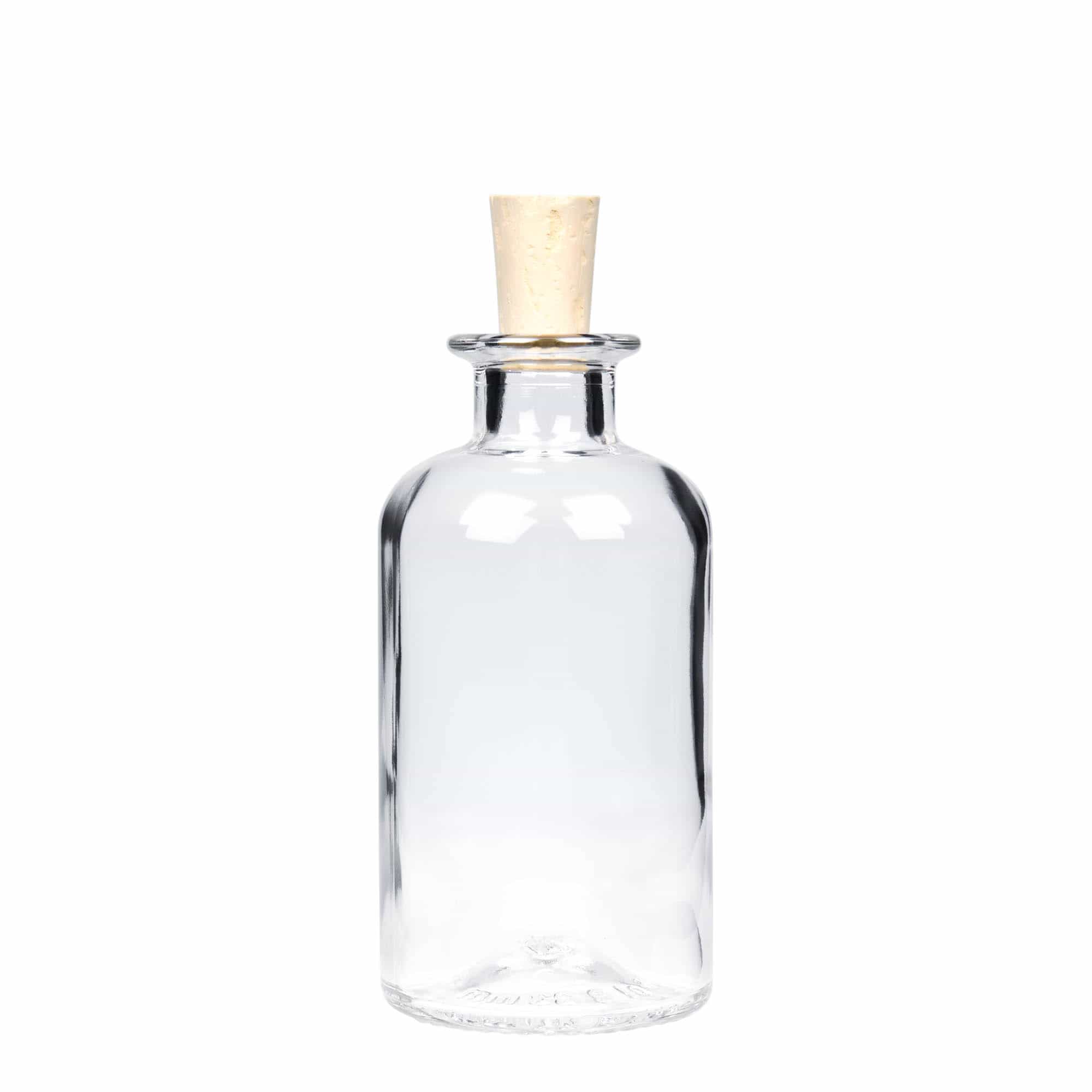 Γυάλινο μπουκάλι φαρμακείου 250 ml, στόμιο: φελλός