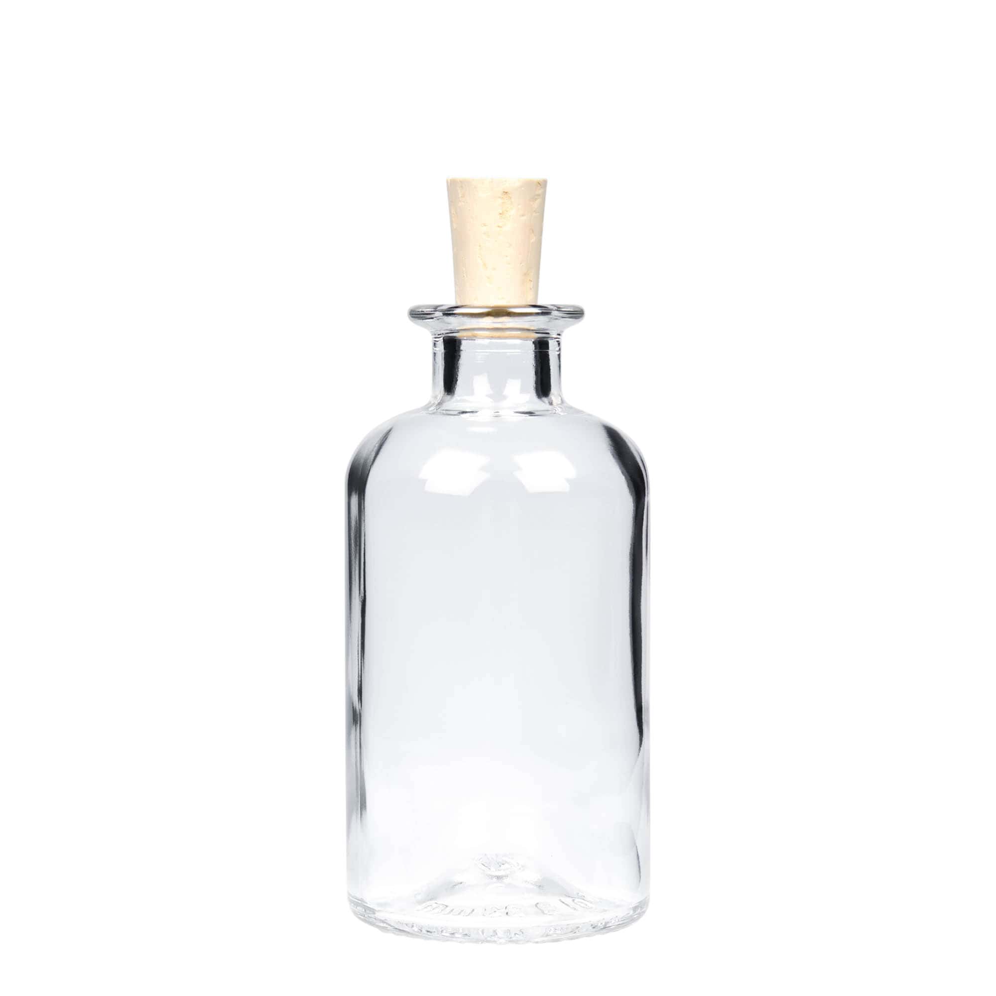 Γυάλινο μπουκάλι φαρμακείου 250 ml, στόμιο: φελλός