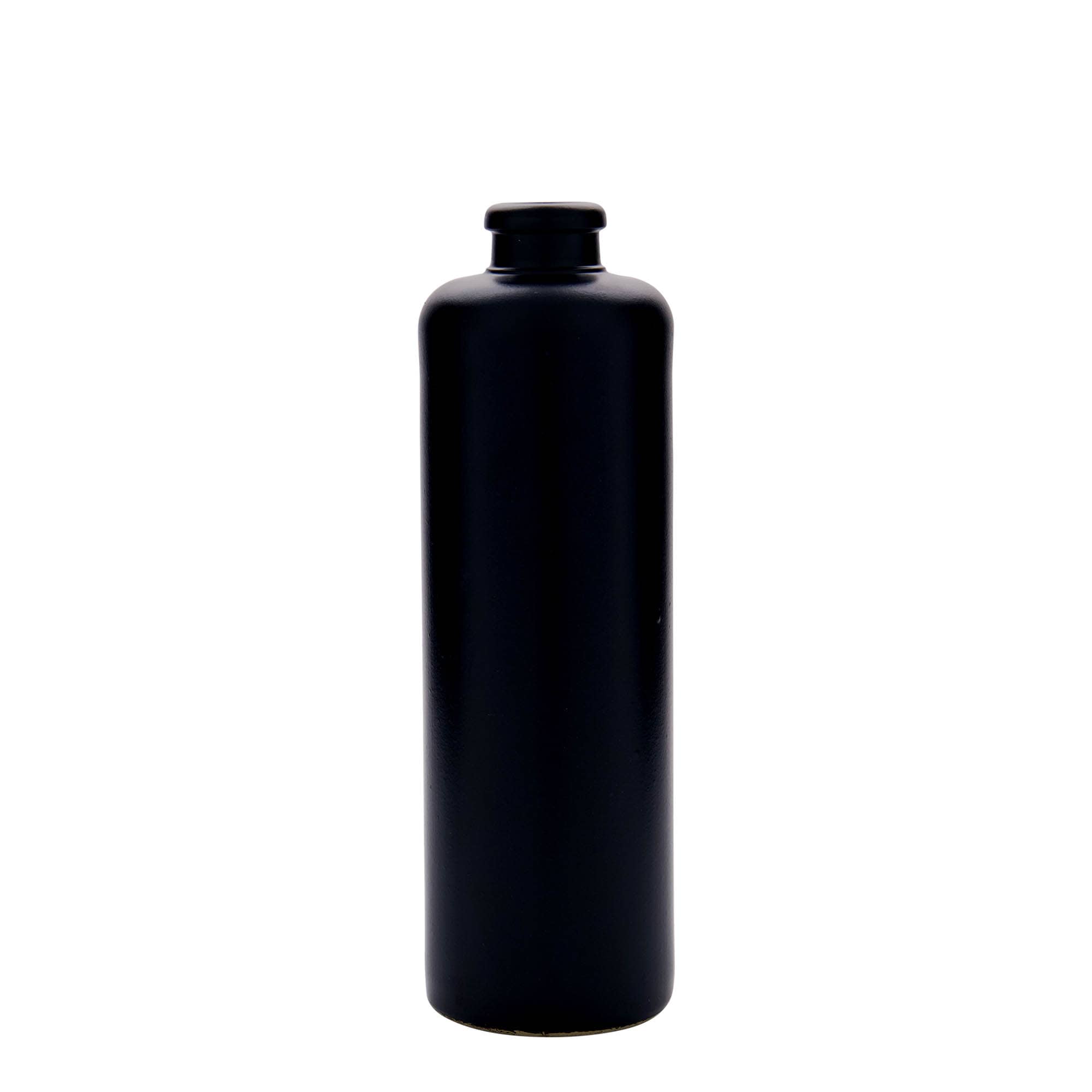 Κεραμικό μπουκάλι 500 ml, κεραμικό, μαύρο, στόμιο: φελλός Κεραμικό μπουκάλι 500 ml, κεραμικό, μαύρο, στόμιο: φελλός