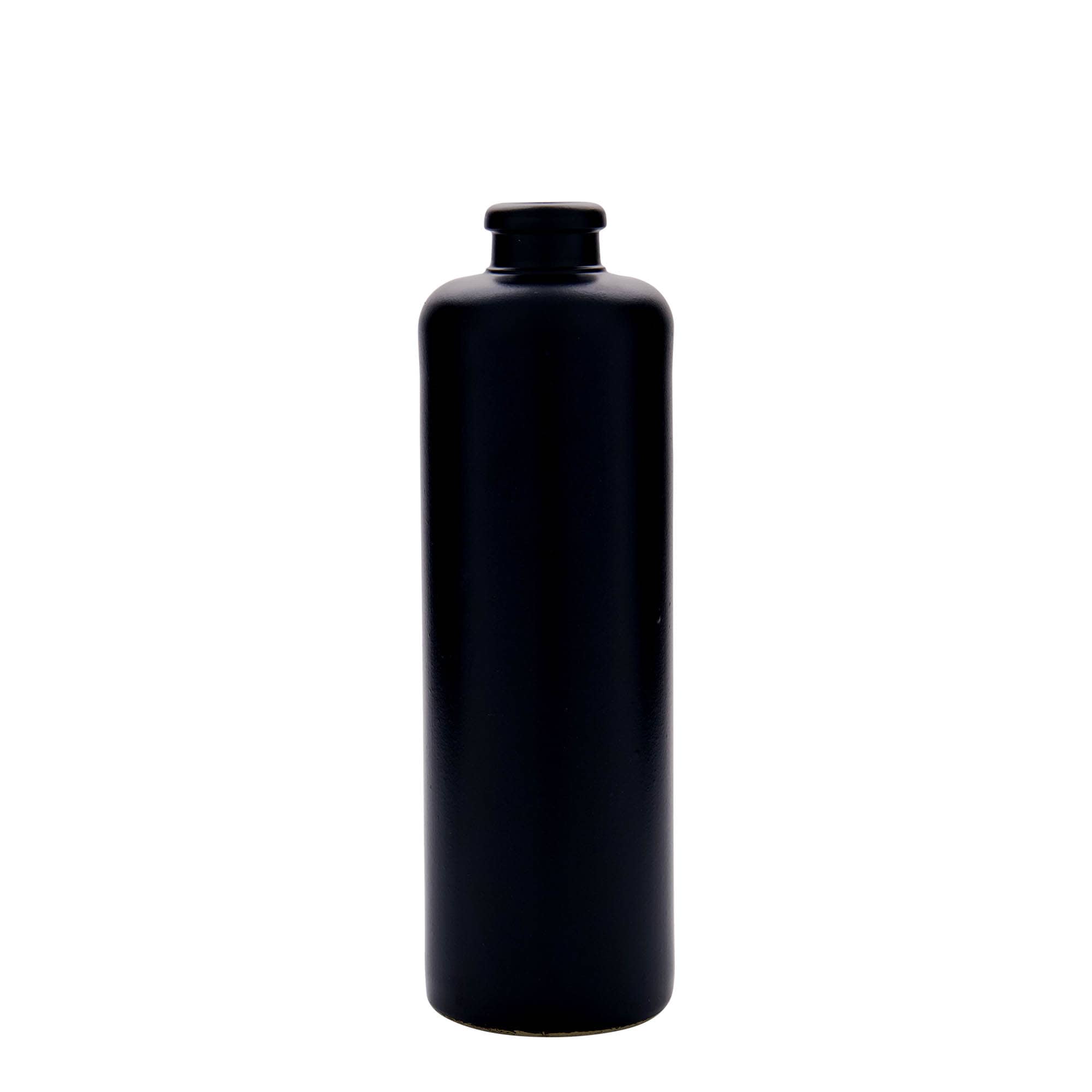 500 ml κανάτα από πήλινο δοχείο, μαύρη, στόμιο: φελλός