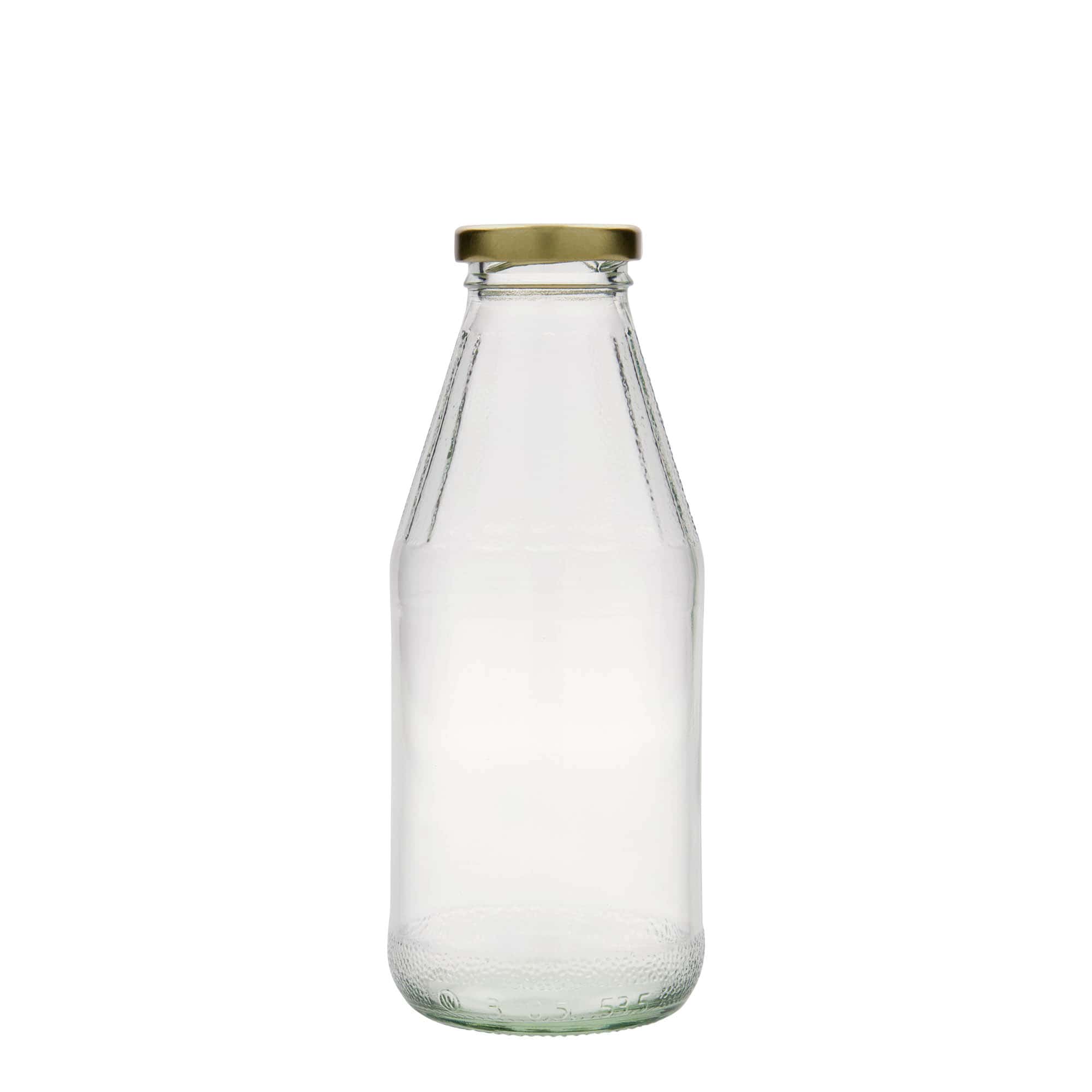 Μπουκάλι γενικής χρήσης με φαρδύ λαιμό 500 ml, γυάλινο, στόμιο: twist-off (TO 43)