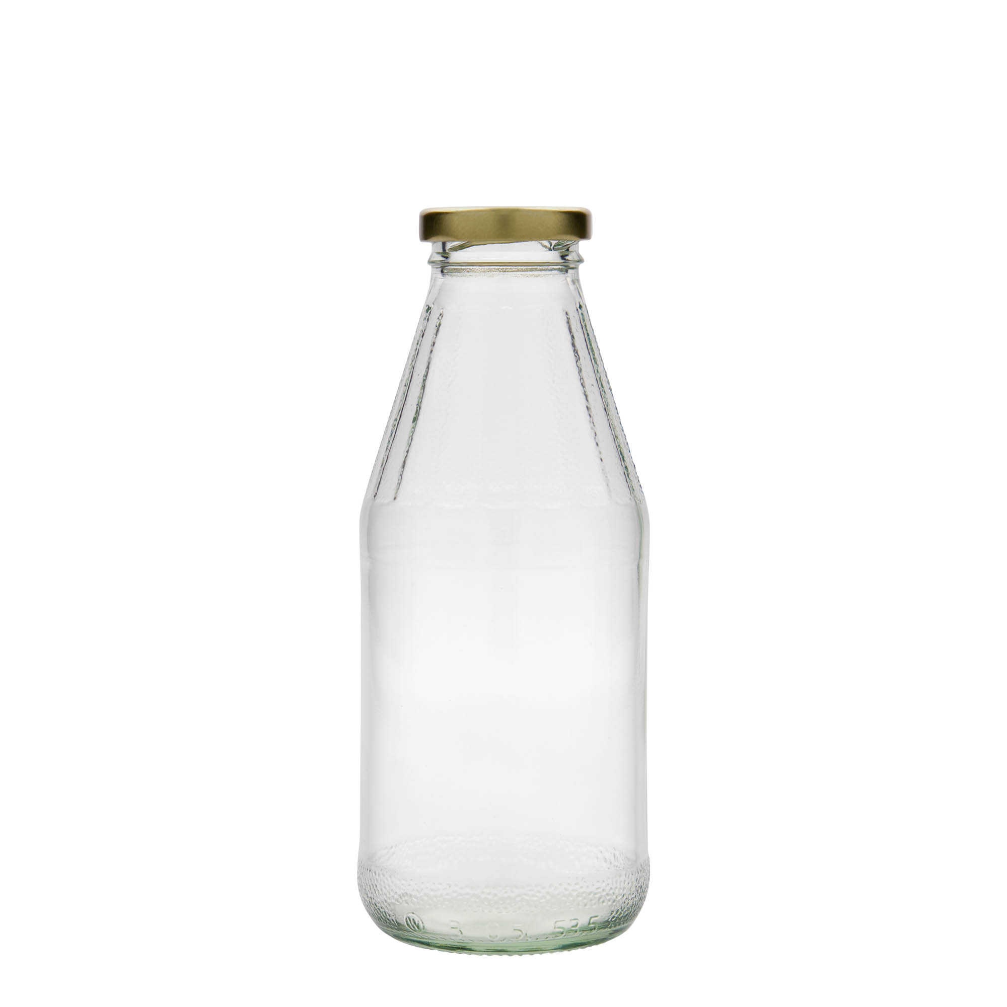 Μπουκάλι γενικής χρήσης με φαρδύ λαιμό 500 ml, γυάλινο, στόμιο: twist-off (TO 43) Μπουκάλι γενικής χρήσης με φαρδύ λαιμό 500 ml, γυάλινο, στόμιο: twist-off (TO 43)