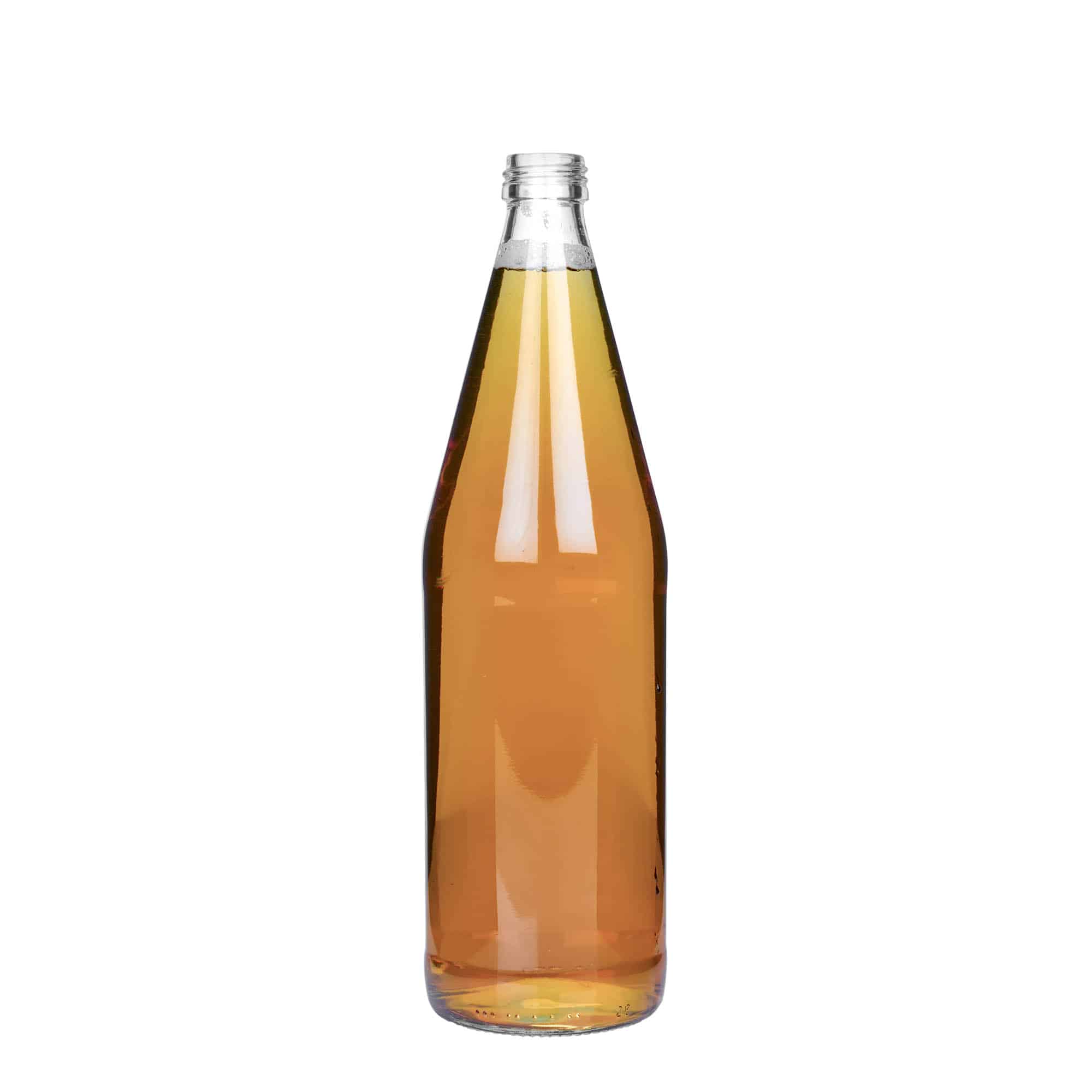 Κυλινδρικό μπουκάλι γενικής χρήσης 750 ml, γυάλινο, στόμιο: PP 28