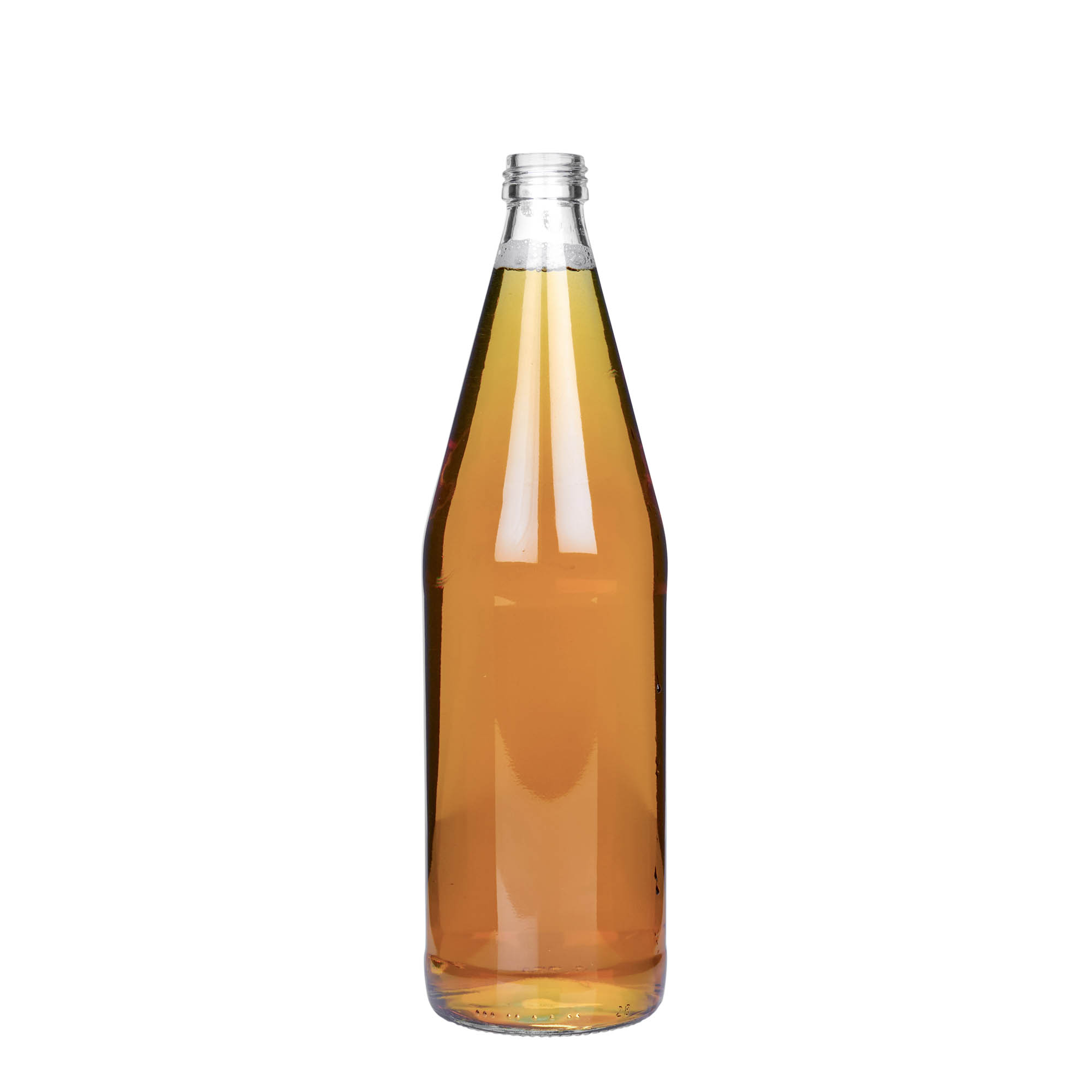 Κυλινδρικό μπουκάλι γενικής χρήσης 750 ml, γυάλινο, στόμιο: PP 28