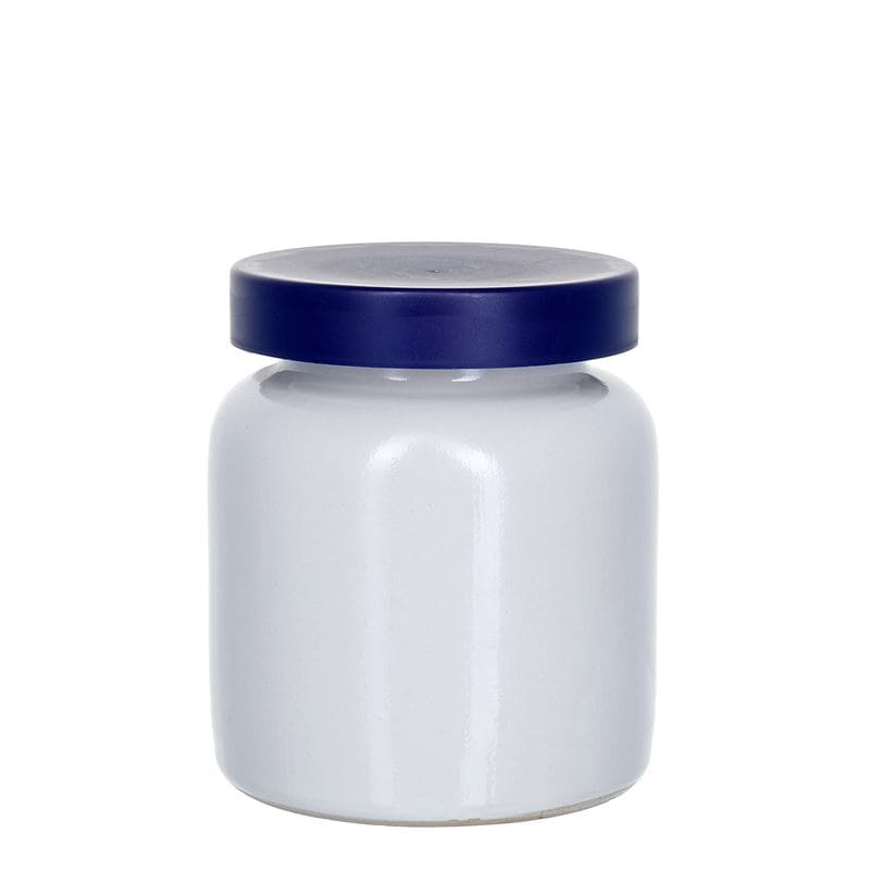 Πήλινο βάζο 270 ml, κεραμικό, λευκό, στόμιο: χωνευτό πώμα