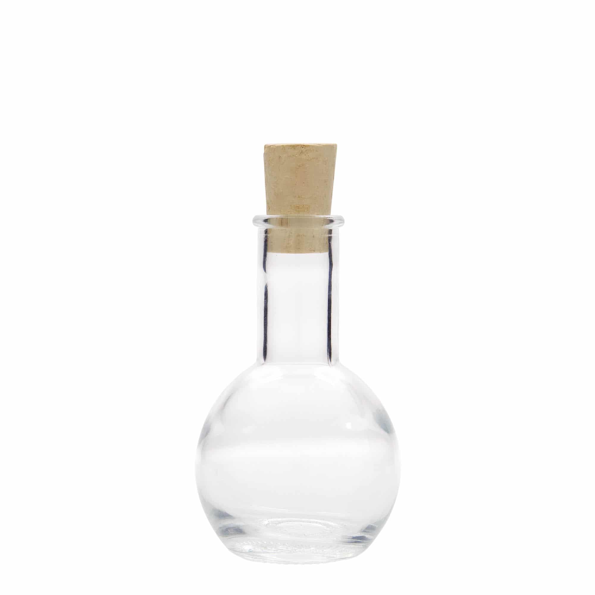 Γυάλινο μπουκάλι 'Tulipano' 100 ml, στόμιο: φελλός