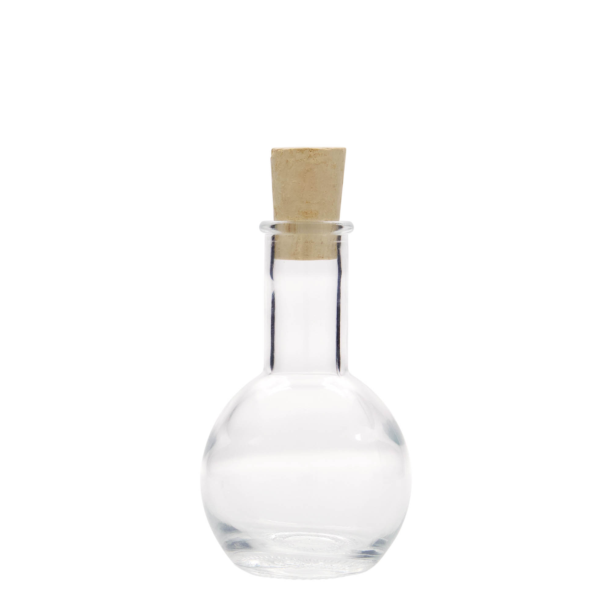Γυάλινο μπουκάλι 'Tulipano' 100 ml, στόμιο: φελλός