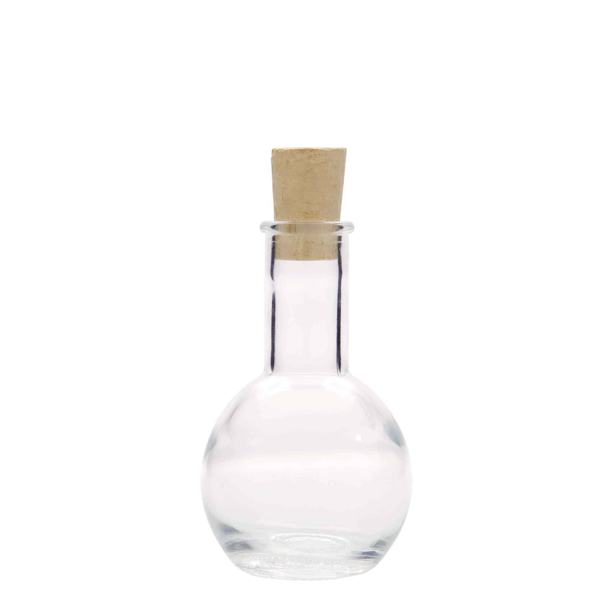 Γυάλινο μπουκάλι 'Tulipano' 100 ml, στόμιο: φελλός