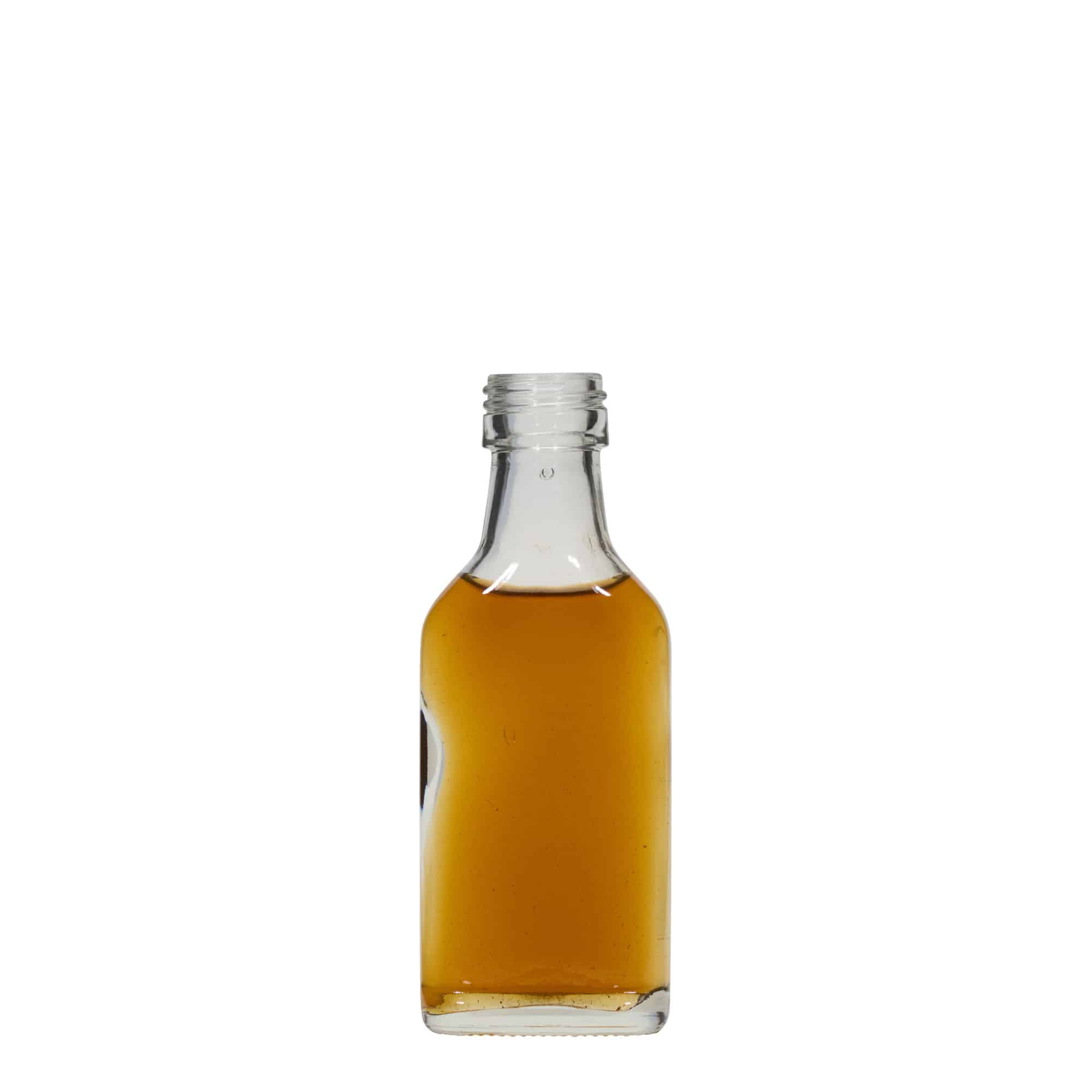 40 ml Taschenflasche, rechteckig, Mündung: PP 22