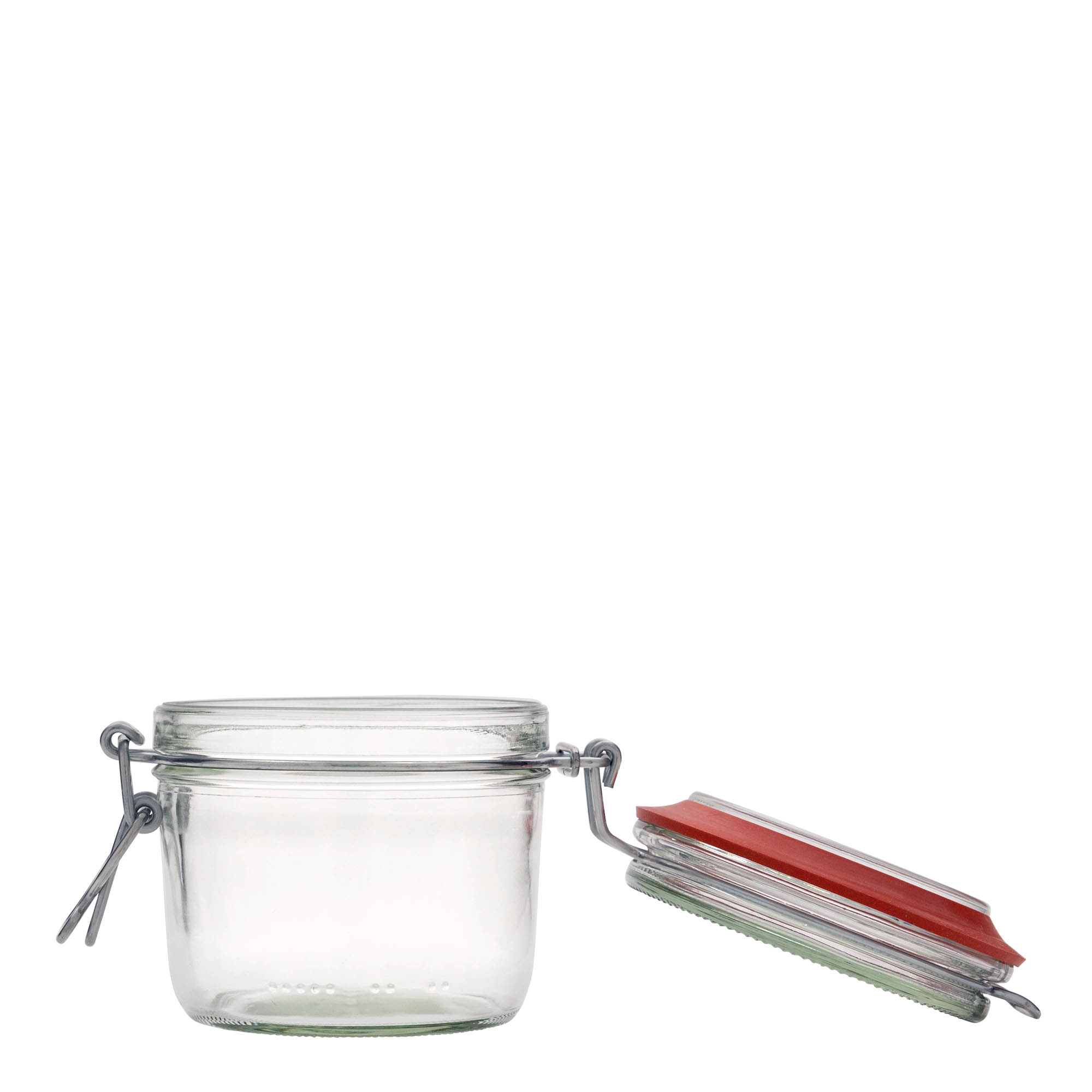Βάζο με καπάκι με κλιπ με επίπεδο στόμιο 400 ml, στόμιο: καπάκι με κλιπ
