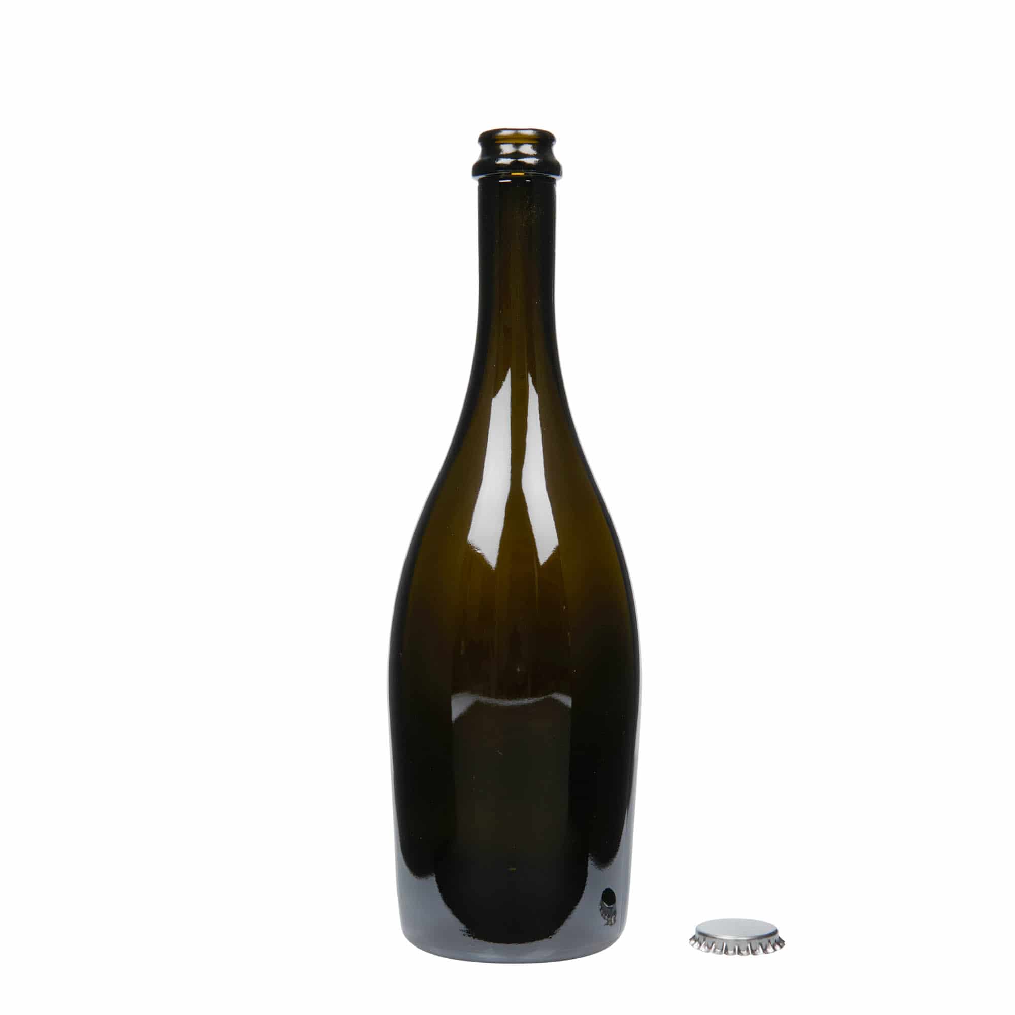Μπουκάλι σαμπάνιας 'Carmen' 750 ml, γυάλινο, πράσινο αντικέ, στόμιο: μεταλλική τάπα