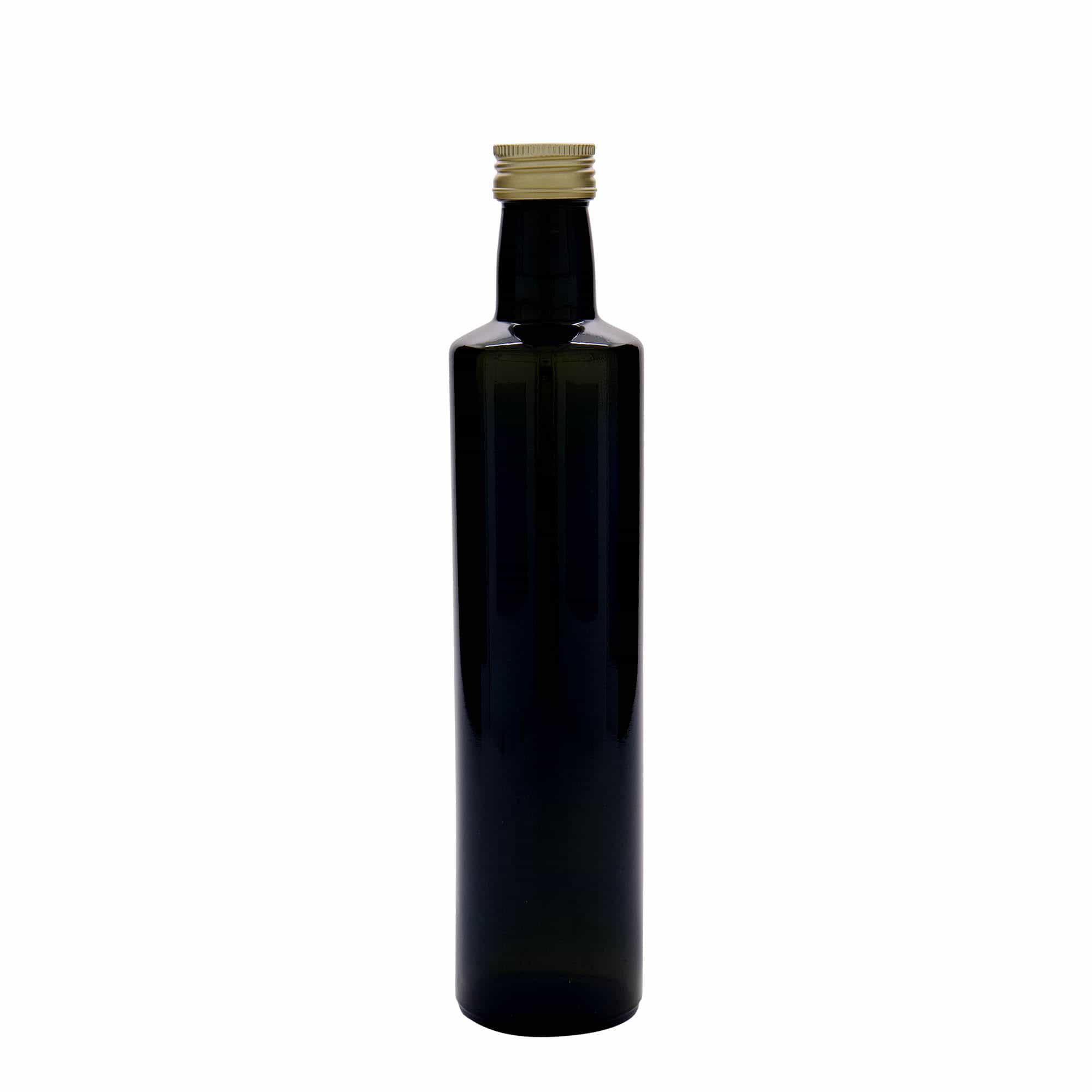 Γυάλινο μπουκάλι 'Dorica' 500 ml, πράσινο αντικέ, στόμιο: PP 31,5