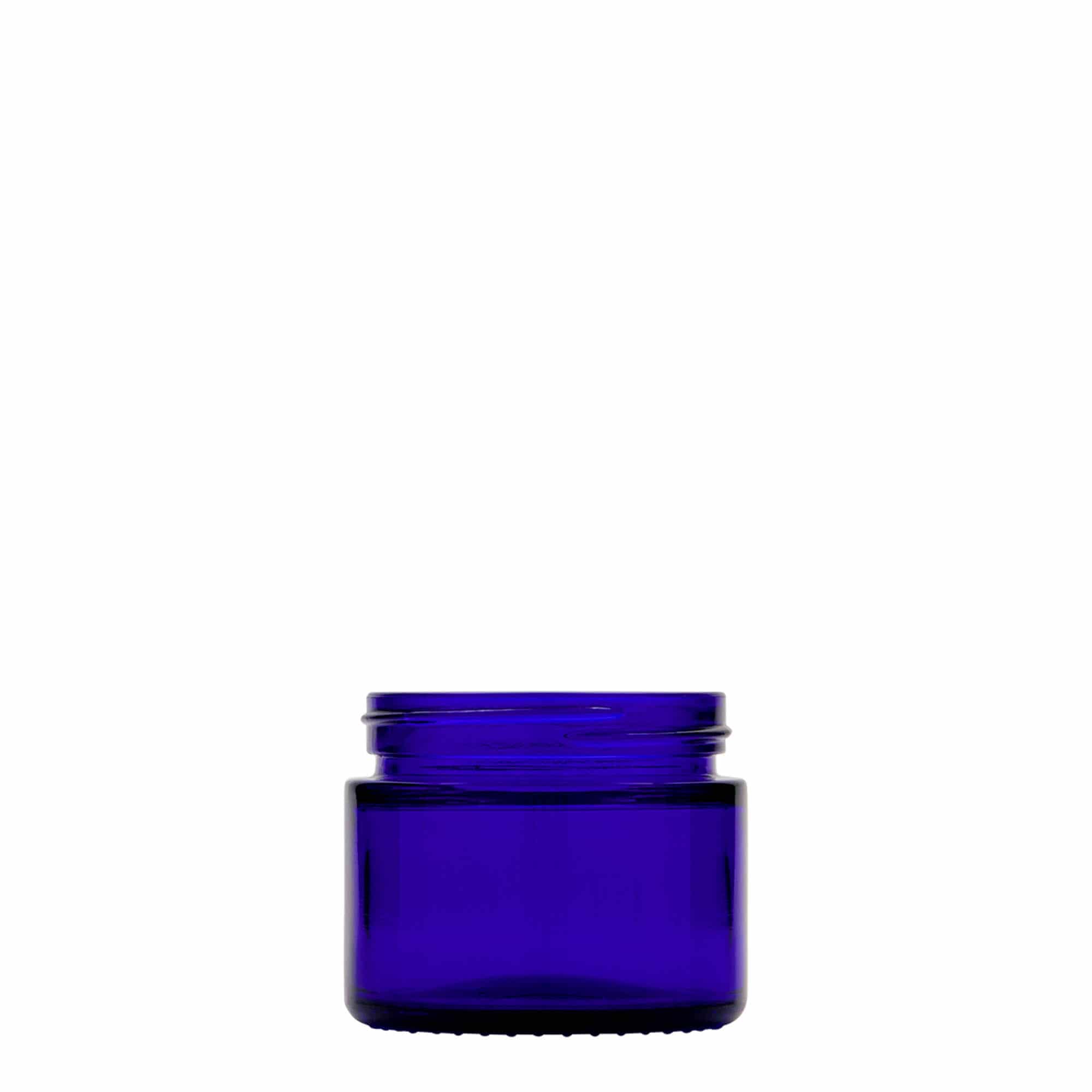 50 ml βαζάκι 'Blue Edition', γυαλί, βασιλικό μπλε, στόμιο: βιδωτό καπάκι