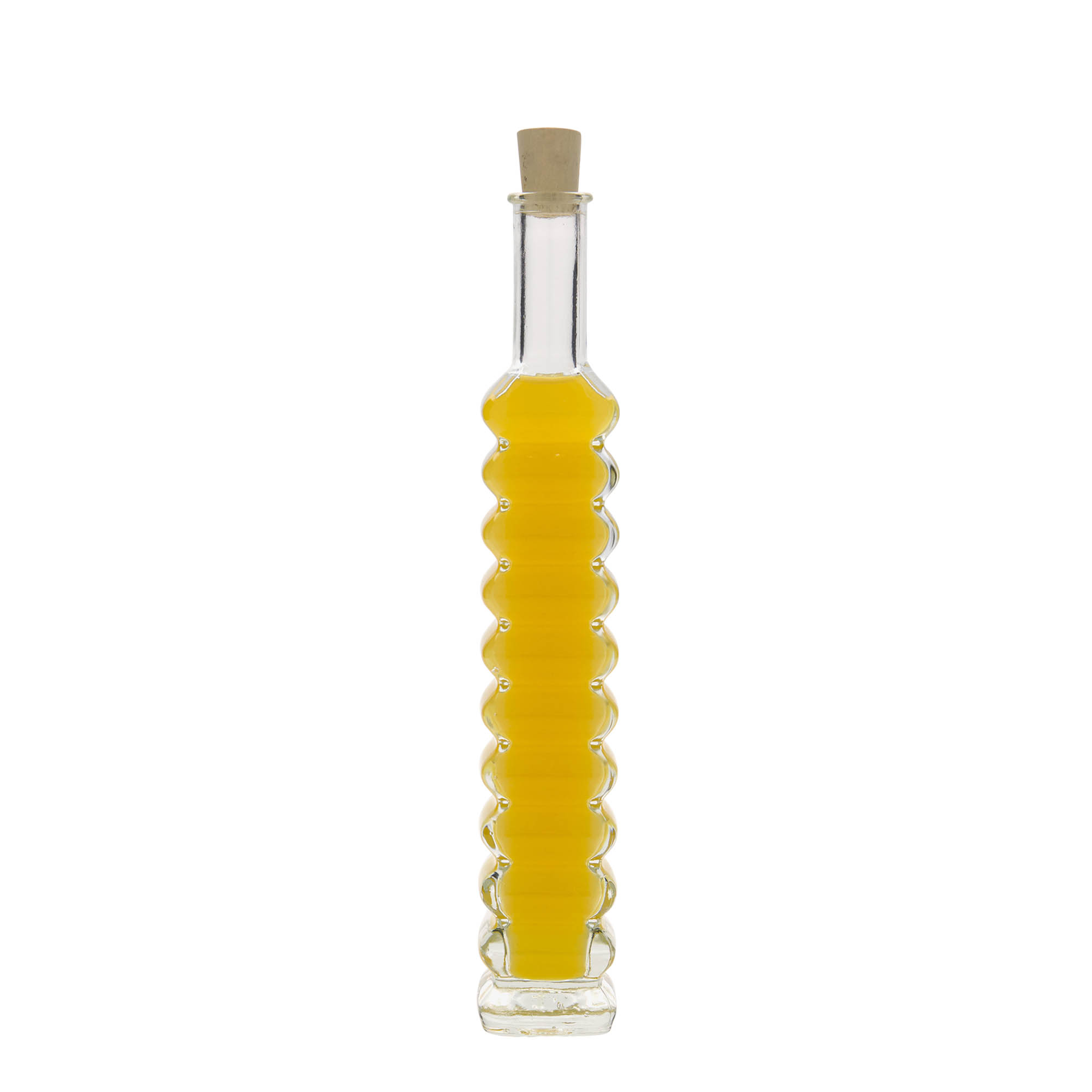 100 ml γυάλινο μπουκάλι 'Roma', τετράγωνο, στόμιο: φελλός