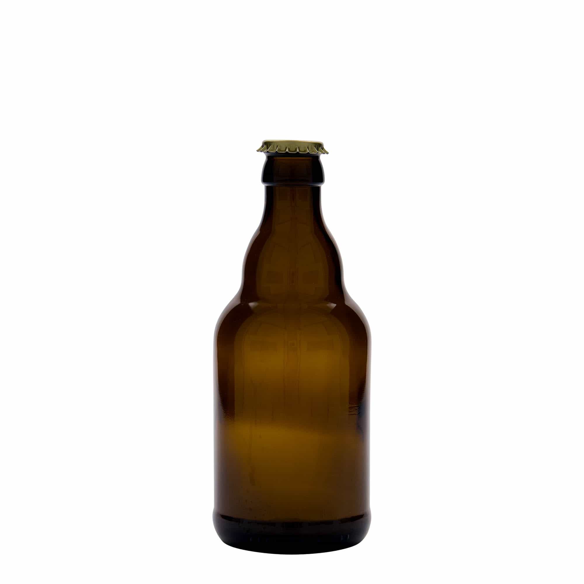 Μπουκάλι μπύρας 'Steinie' 330 ml, γυάλινο, καφέ, στόμιο: μεταλλική τάπα