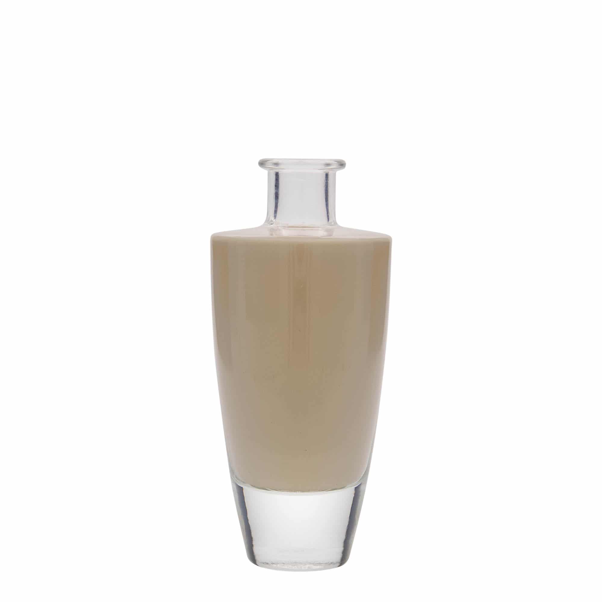 Γυάλινο μπουκάλι 'Vanessa' 200 ml, οβάλ, στόμιο: φελλός