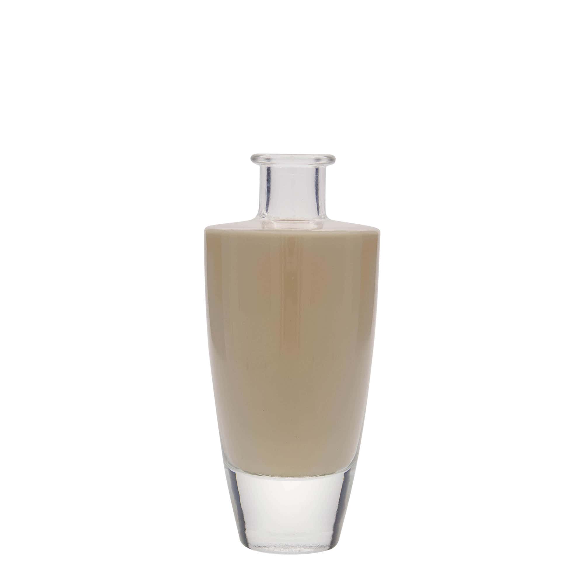 200 ml γυάλινο μπουκάλι 'Vanessa', οβάλ, στόμιο: φελλός