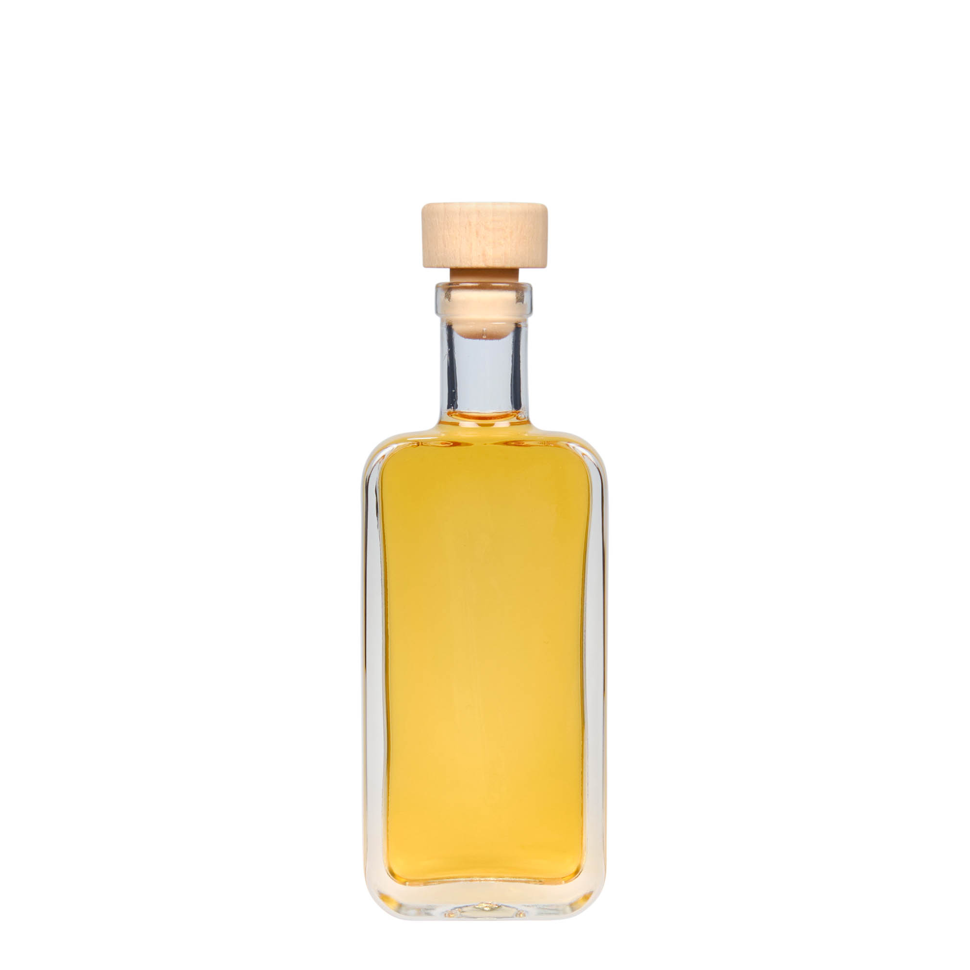 Γυάλινο μπουκάλι 'Nice' 100 ml, ορθογώνιο, στόμιο: φελλός