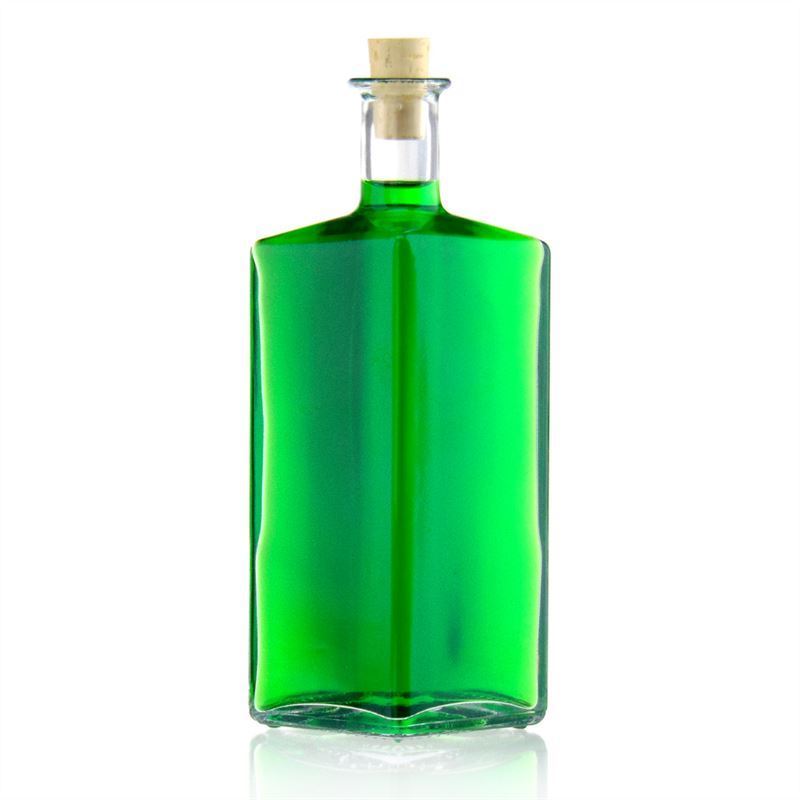 500 ml γυάλινο μπουκάλι 'Riva', ρομβοειδές, στόμιο: φελλός