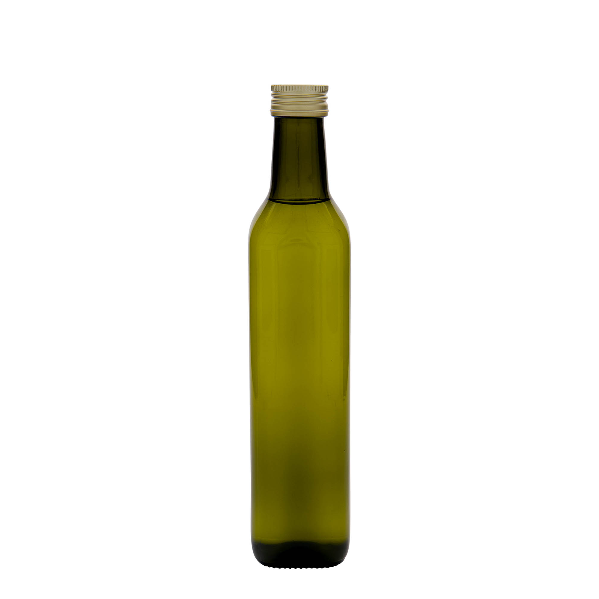Γυάλινο μπουκάλι 'Marasca' 500 ml, τετράγωνο, πράσινο αντικέ, στόμιο: PP 31,5