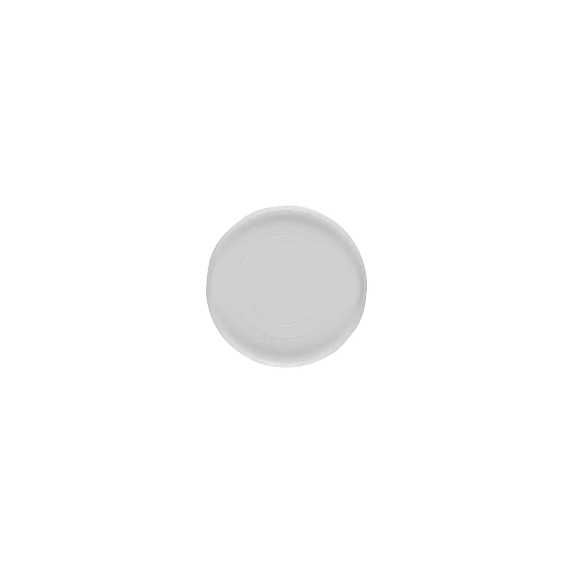 Γυάλινο καπάκι για το μπουκάλι 'Bianca' 50 ml, πλαστικό PP, λευκό