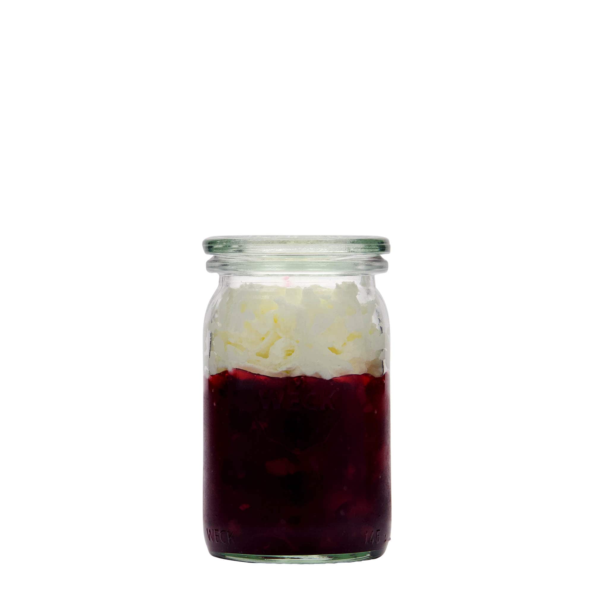Κυλινδρικό βάζο WECK 145 ml, στόμιο: στρογγυλεμένο χείλος