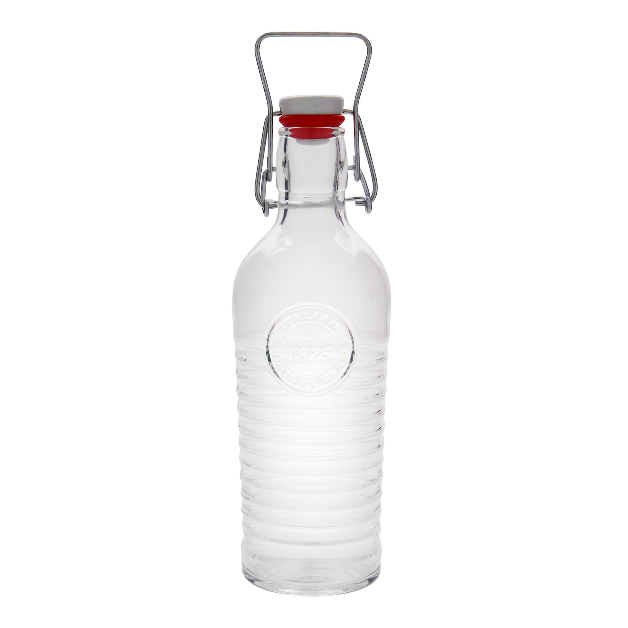 750 ml γυάλινο μπουκάλι 'Officina 1825', στόμιο: κλείσιμο με μανταλάκι