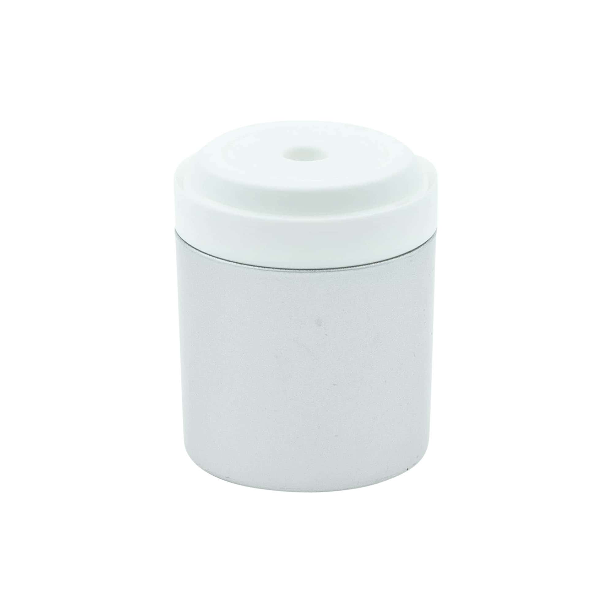 Κεφαλή αντλίας Airless Dispenser 'Mezzo', πλαστικό PP, ασημί
