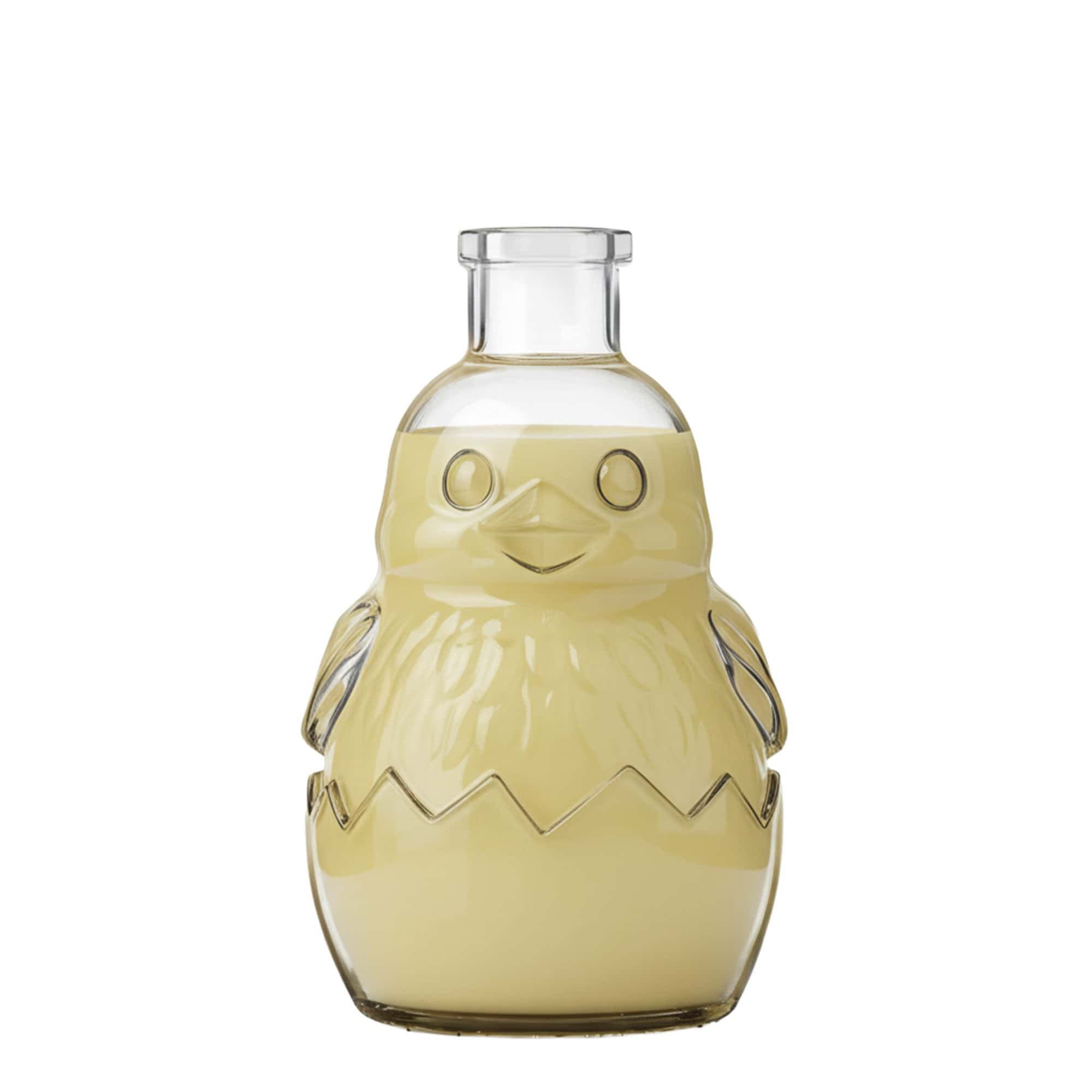 200 ml Glasflasche 'Küken', Mündung: Kork