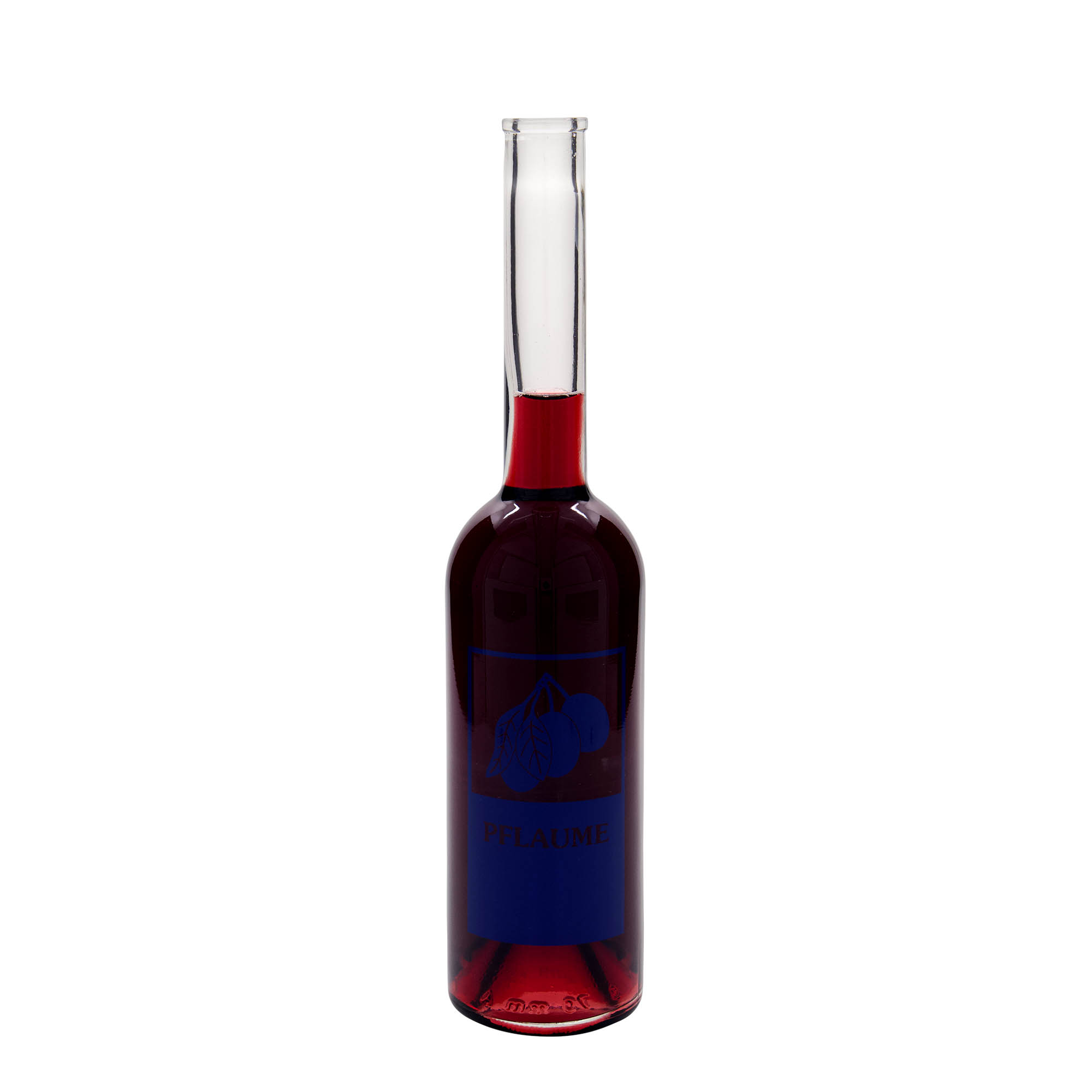 Γυάλινο μπουκάλι 'Opera' 500 ml, σχέδιο: δαμάσκηνο, στόμιο: φελλός