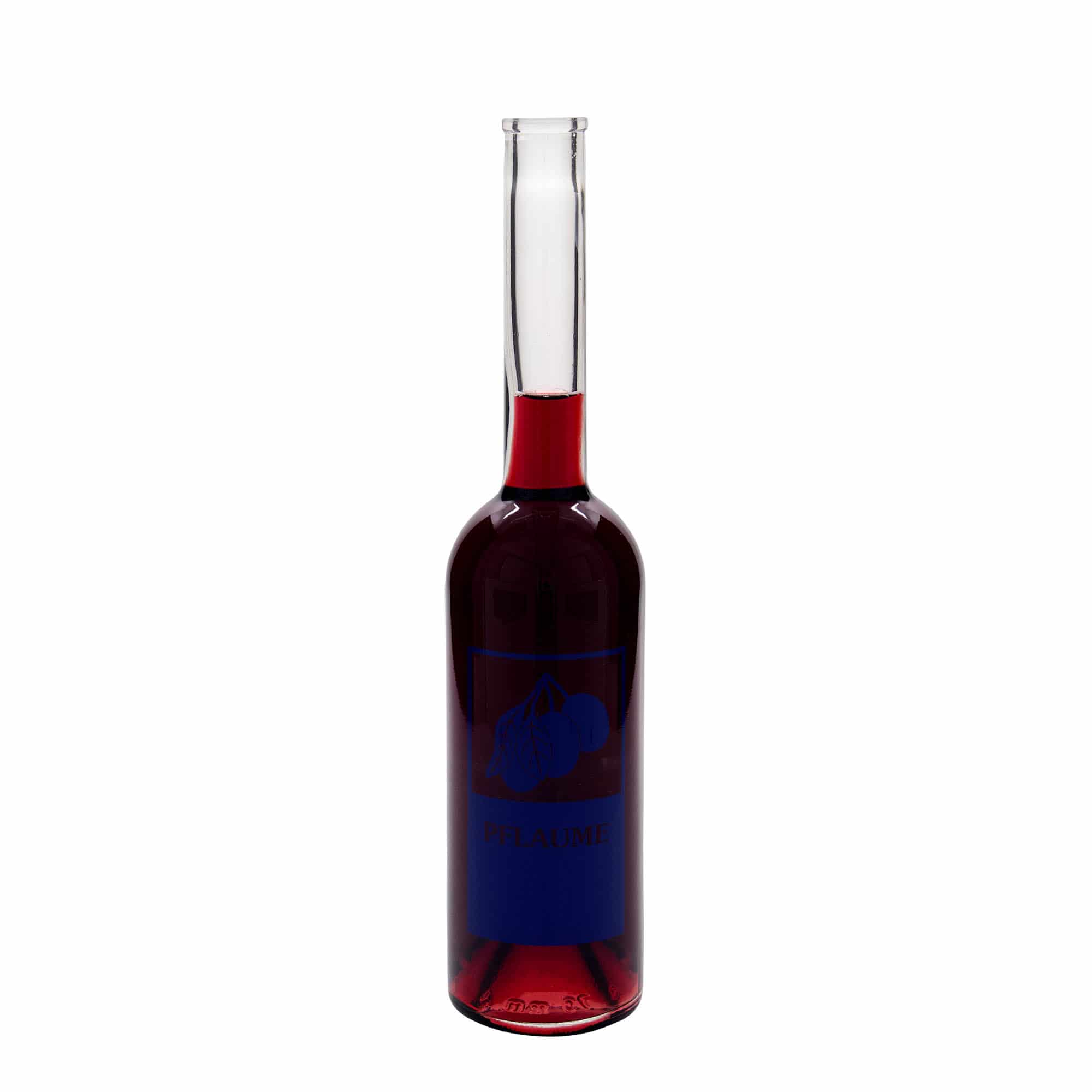 Γυάλινο μπουκάλι 'Opera' 500 ml, σχέδιο: δαμάσκηνο, στόμιο: φελλός