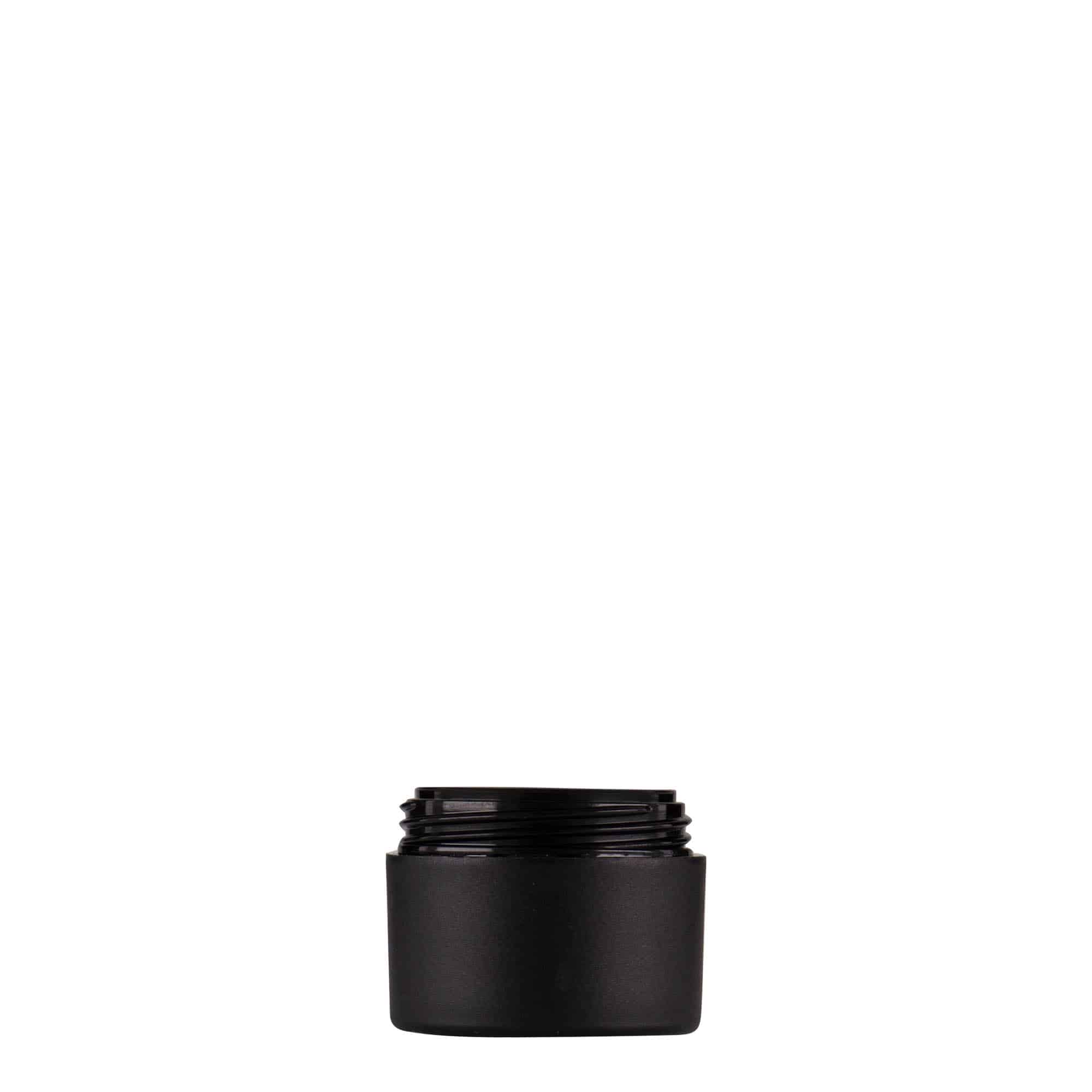 Πλαστικό βάζο 'Antonella' 5 ml, PP, μαύρο, στόμιο: βιδωτό πώμα Πλαστικό βάζο 'Antonella' 5 ml, PP, μαύρο, στόμιο: βιδωτό πώμα