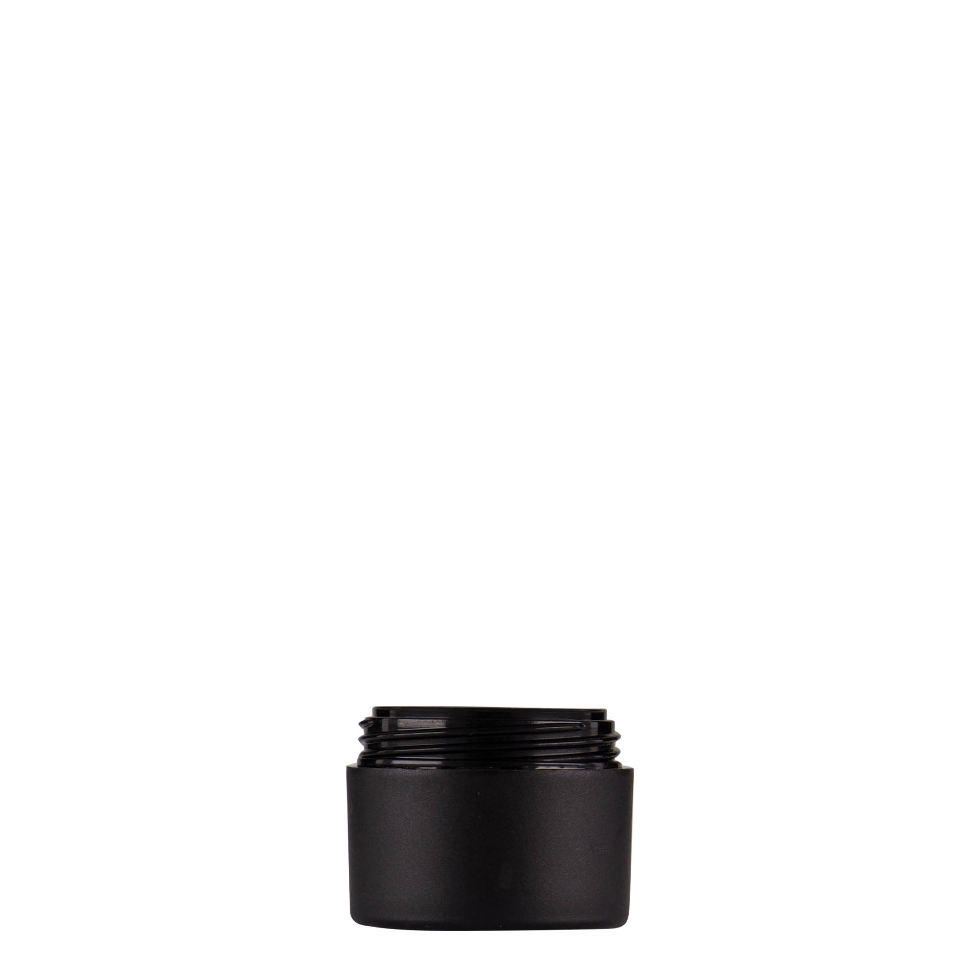 Πλαστικό βάζο 'Antonella' 5 ml, PP, μαύρο, στόμιο: βιδωτό πώμα Πλαστικό βάζο 'Antonella' 5 ml, PP, μαύρο, στόμιο: βιδωτό πώμα