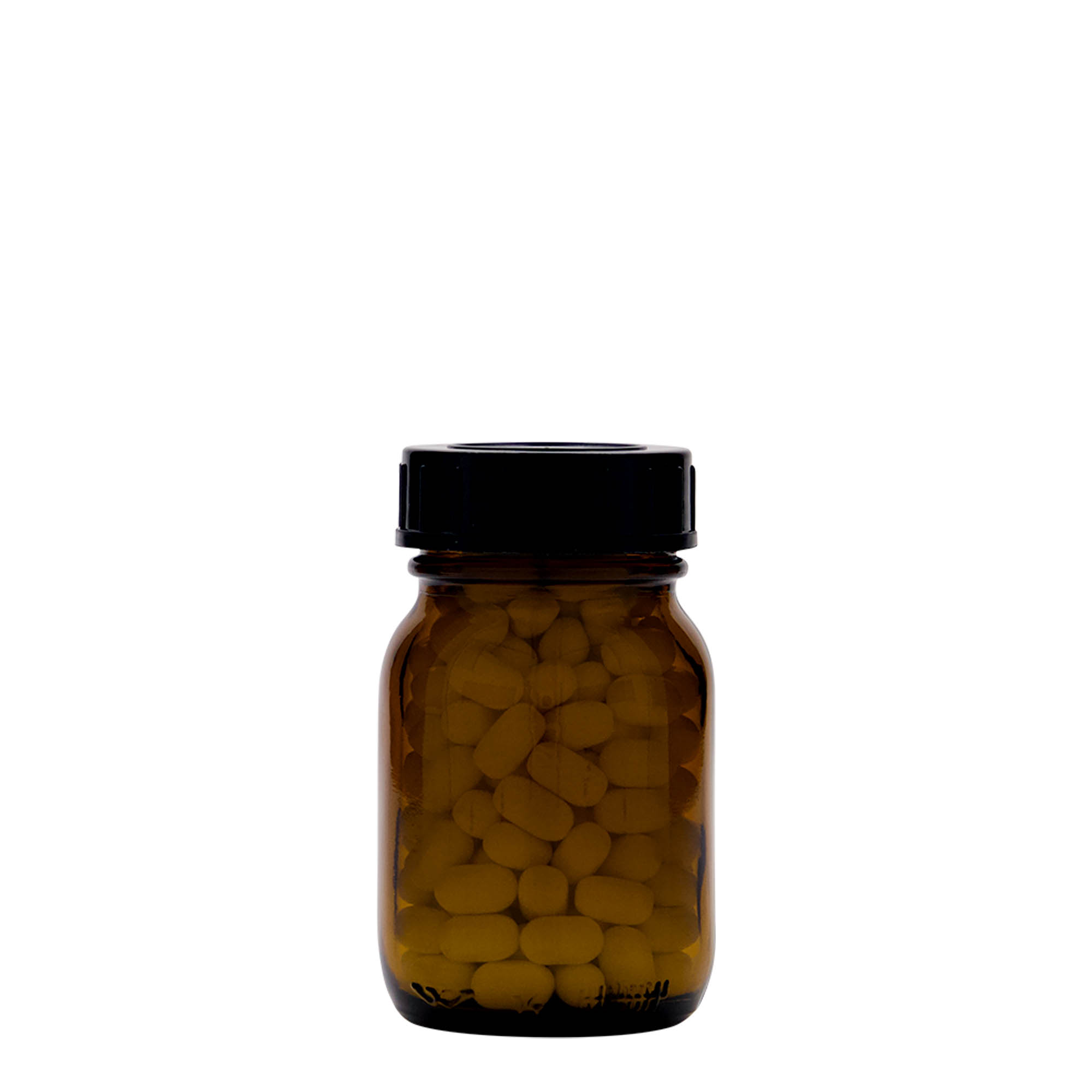 Βάζο με φαρδύ λαιμό 75 ml, καφέ, στόμιο: DIN 40 Βάζο με φαρδύ λαιμό 75 ml, καφέ, στόμιο: DIN 40