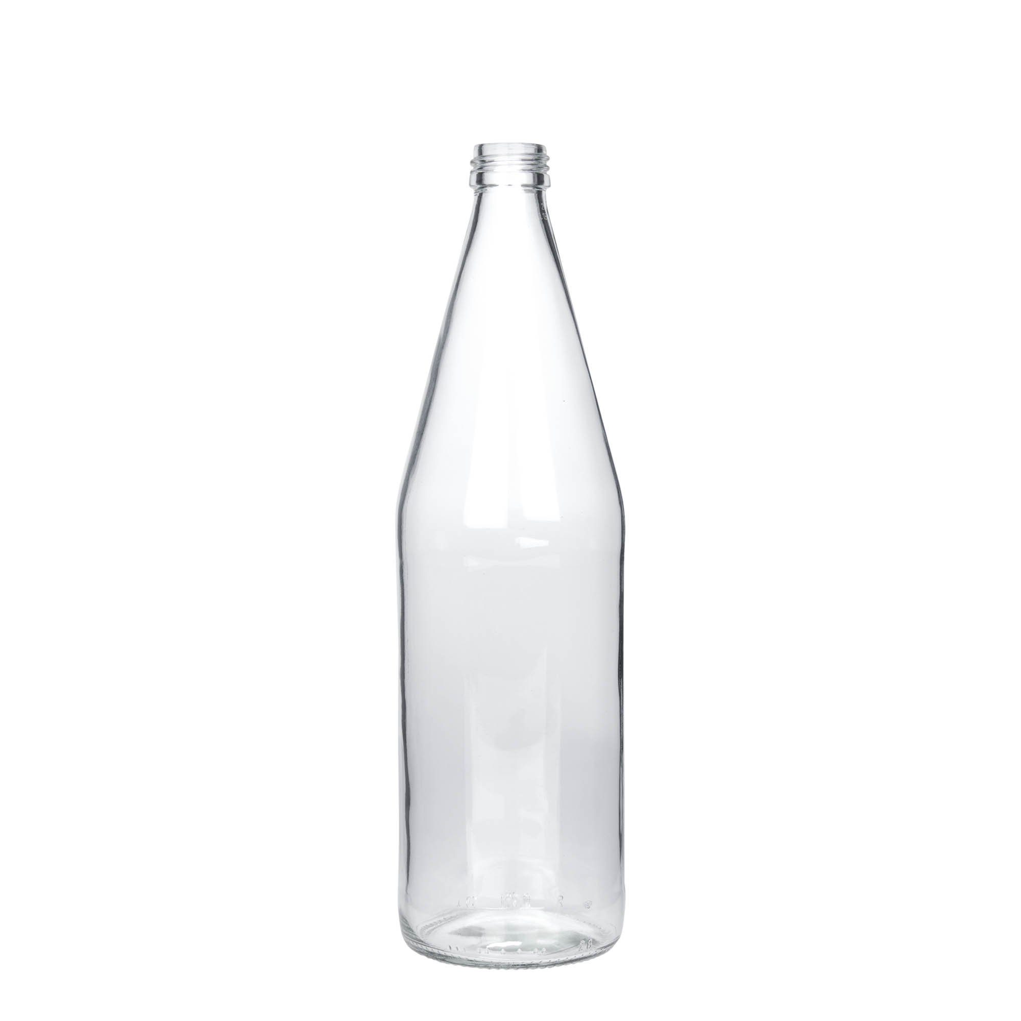 Κυλινδρικό μπουκάλι γενικής χρήσης 750 ml, γυάλινο, στόμιο: PP 28