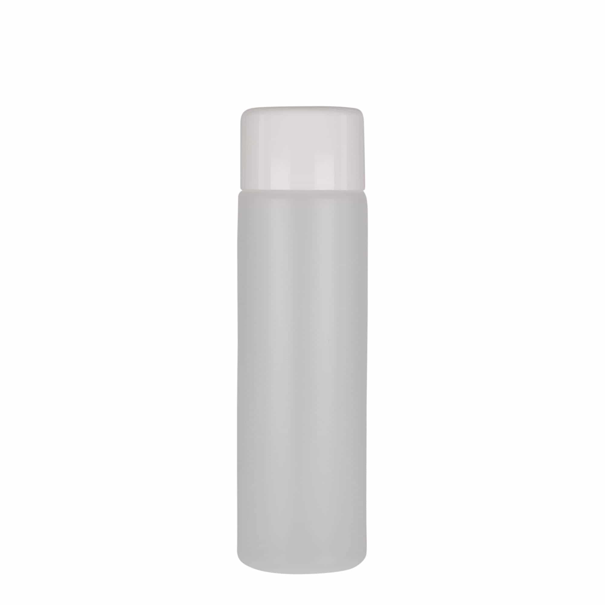 Στρογγυλό μπουκάλι 250 ml, πλαστικό PE, φυσικό χρώμα, στόμιο: βιδωτό πώμα