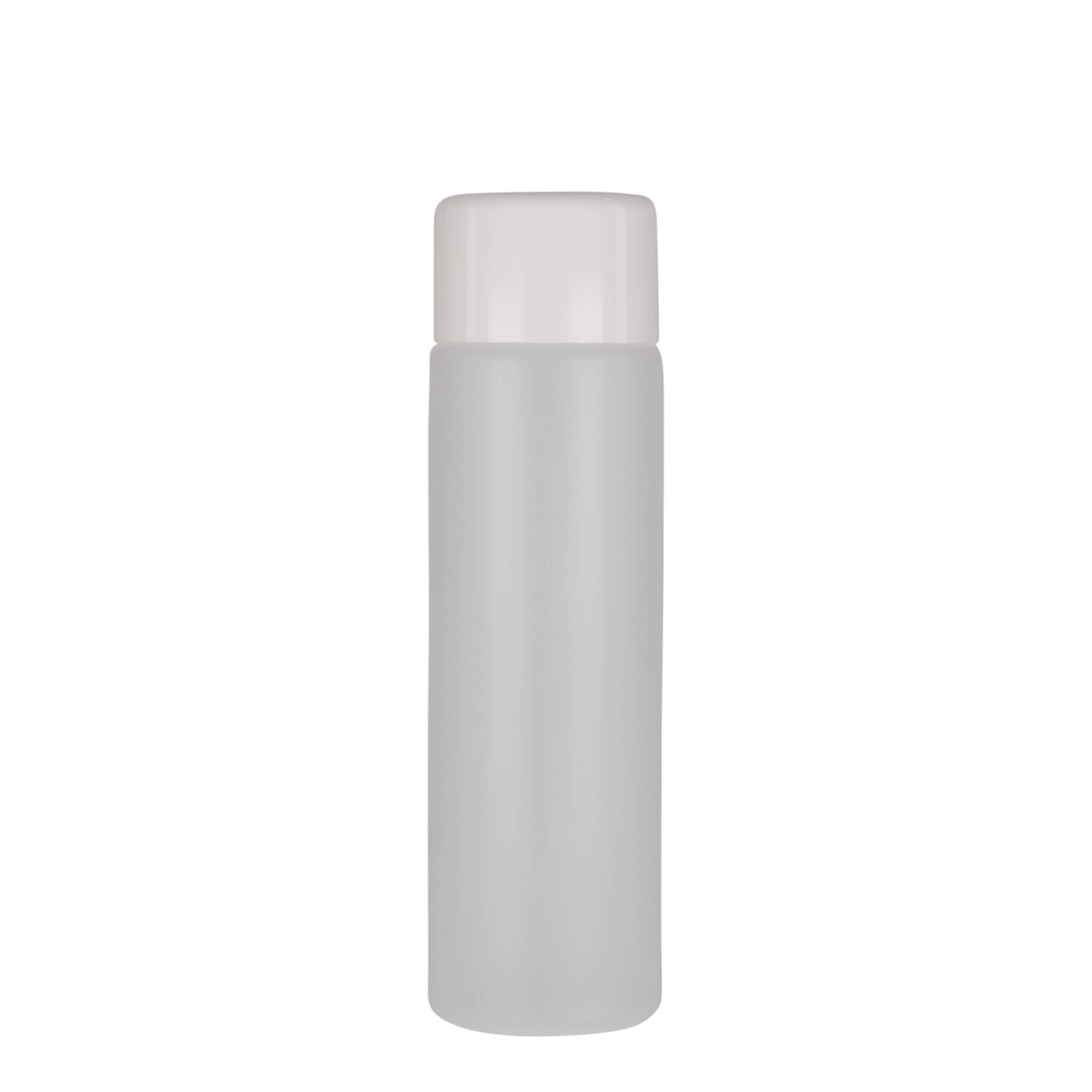 Στρογγυλό μπουκάλι 250 ml, πλαστικό PE, φυσικό χρώμα, στόμιο: βιδωτό πώμα