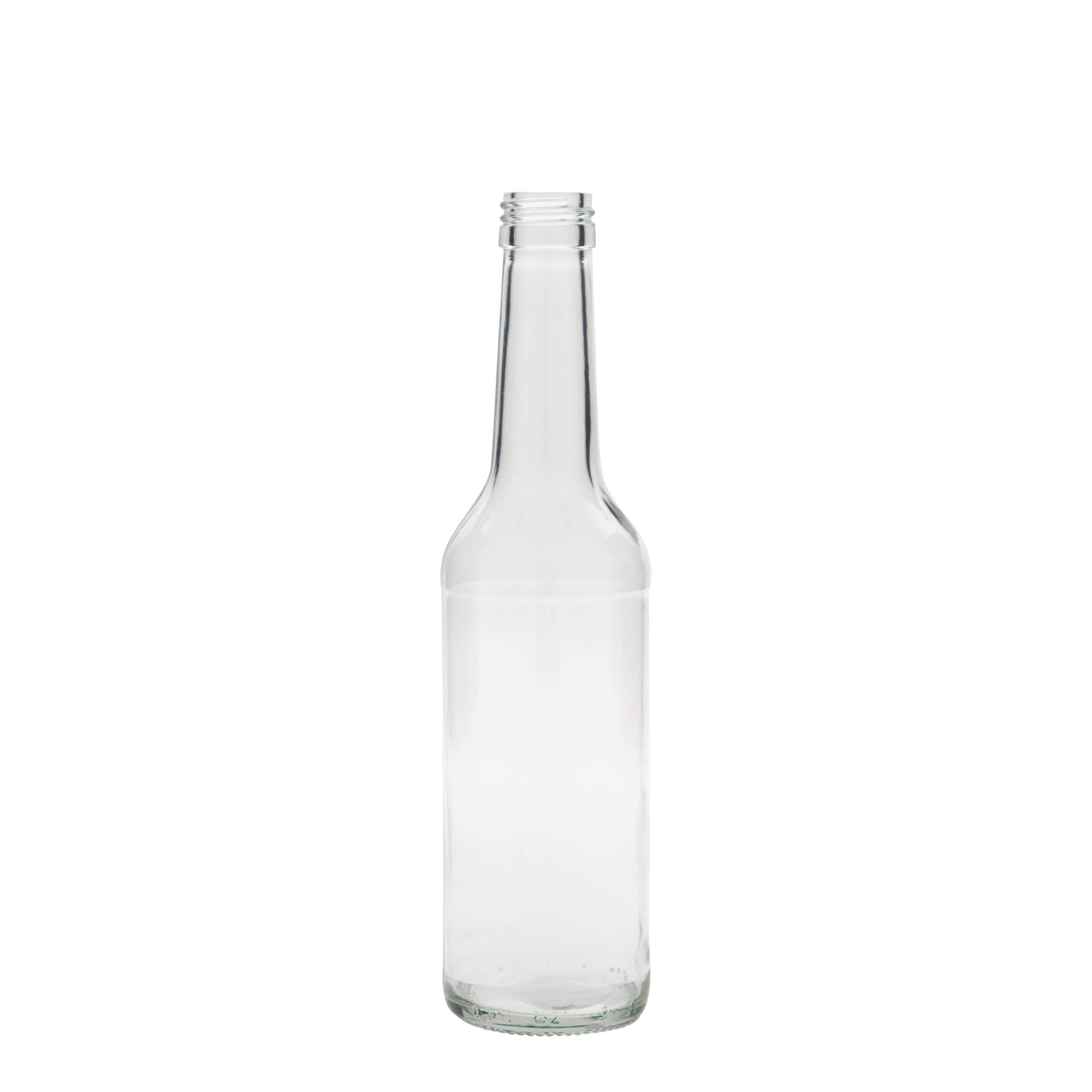 Γυάλινο μπουκάλι με ίσιο λαιμό 350 ml, στόμιο: PP 28 Γυάλινο μπουκάλι με ίσιο λαιμό 350 ml, στόμιο: PP 28