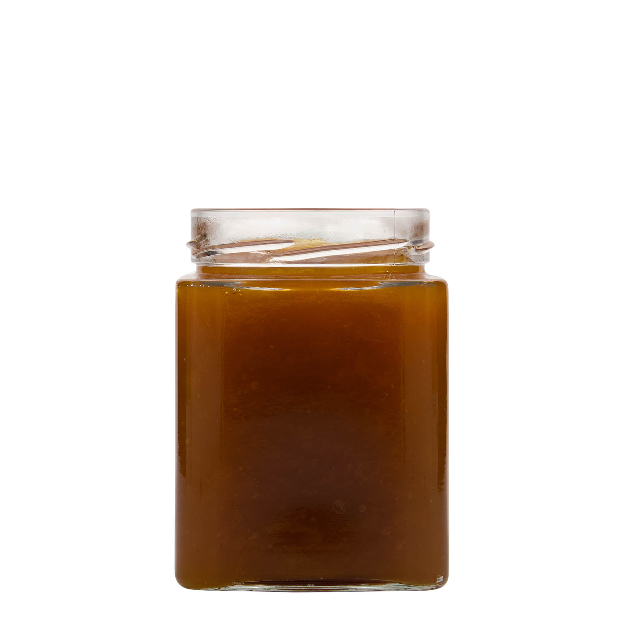 Τετράγωνο βάζο 'Ίκαρος' 580 ml, στόμιο: deep twist-off (DTO 82)