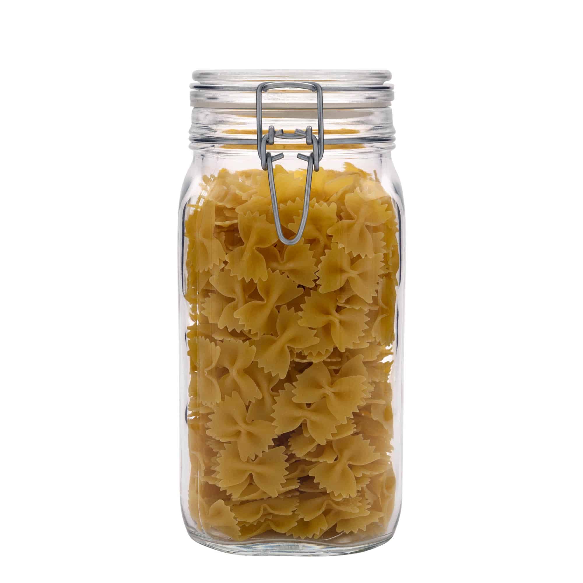 Βάζο με καπάκι με κλιπ 'Fido' 1.500 ml, τετράγωνο, στόμιο: καπάκι με κλιπ