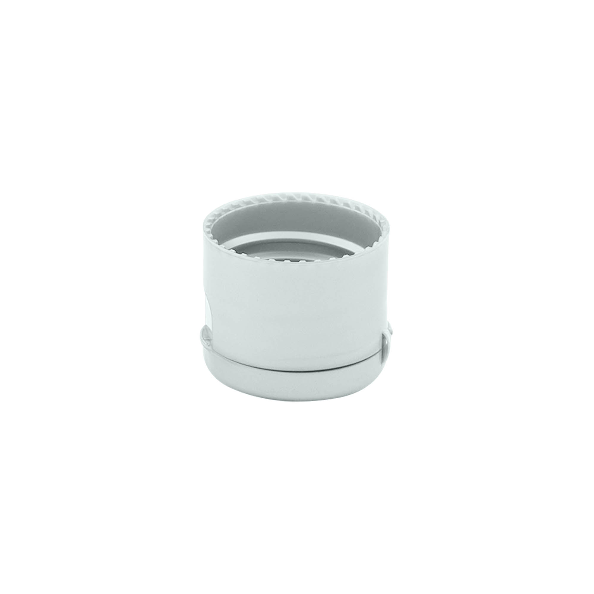 Βιδωτό πώμα με άνοιγμα flip top, πλαστικό PP, ασημί, για στόμιο: GPI 24/410