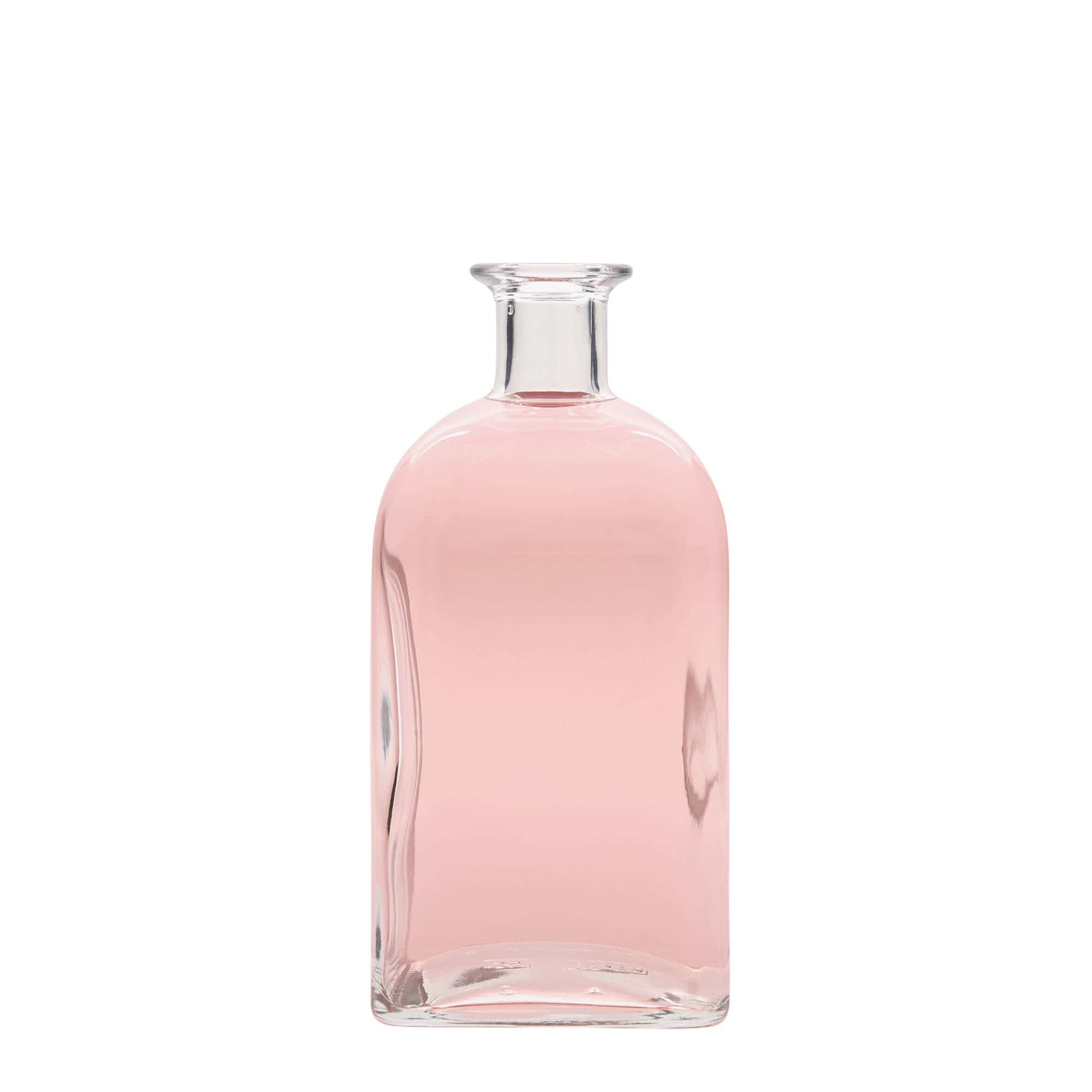 700 ml γυάλινο μπουκάλι Apotheker Carré, τετράγωνο, στόμιο: φελλός
